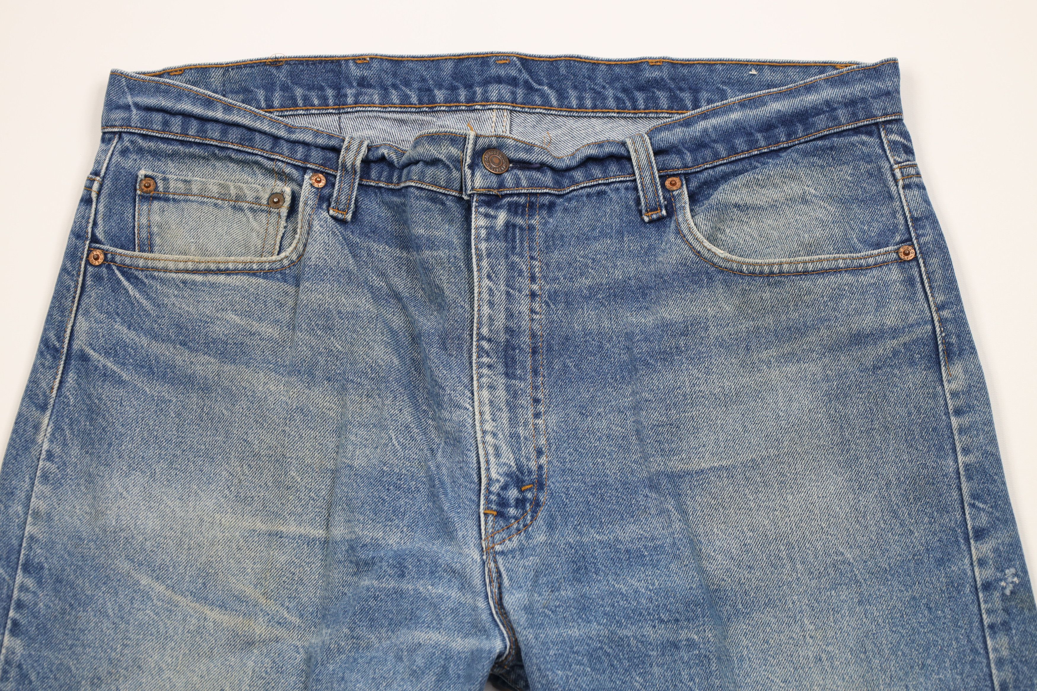 Levi's Vintage 80s Levis 505xx Regular Straight Leg Jeans Blue USA Size US 40 / EU 56 - 2 Thumbnail