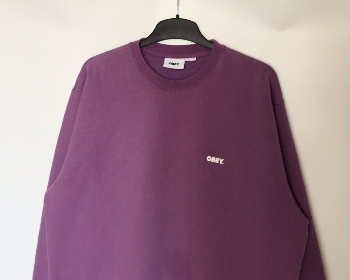Obey Obey Sweatshirt Men's L Purple Size US L / EU 52-54 / 3 - 4 Thumbnail