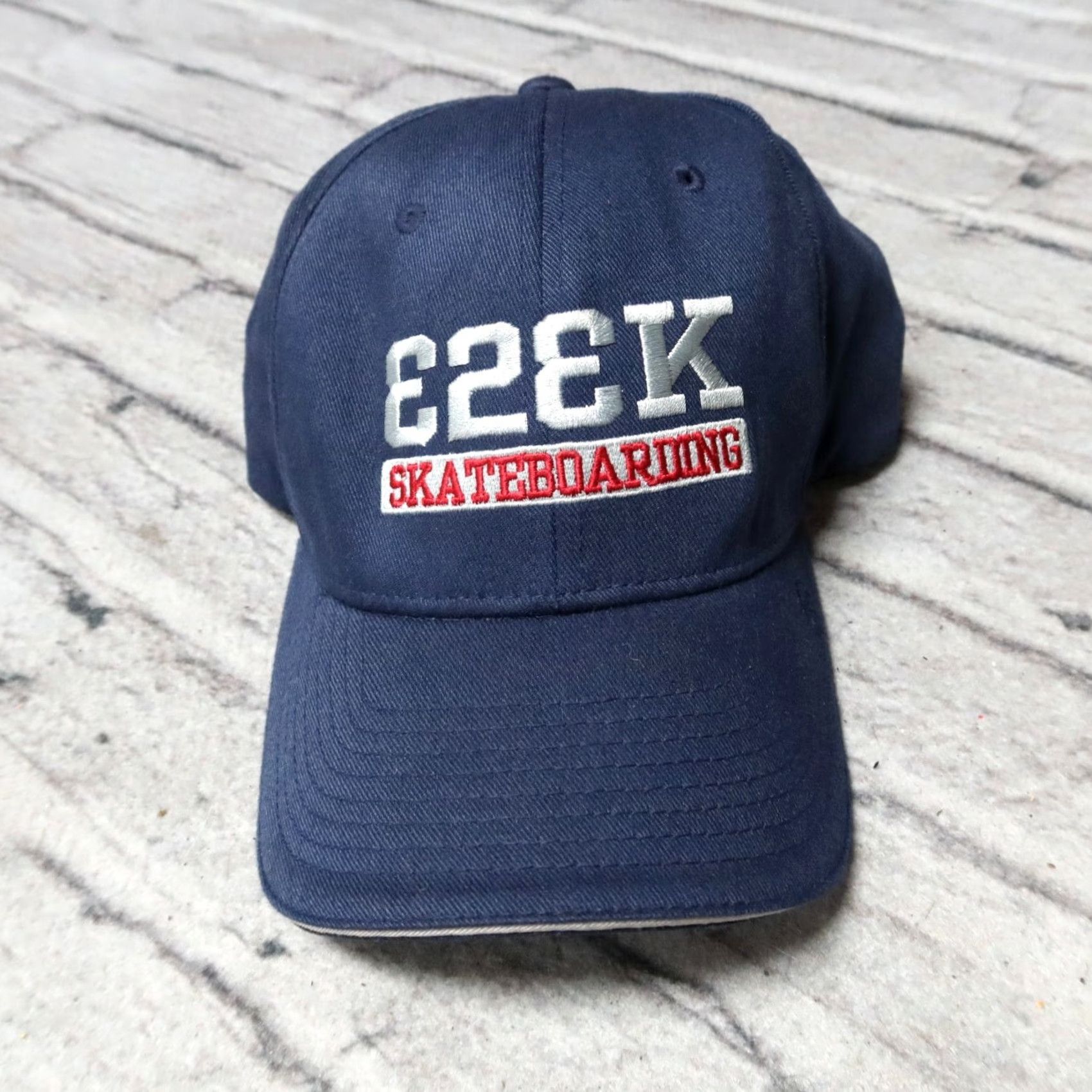 Vintage VINTAGE Ezekiel Flexfit Hat Navy Men One Size Flexfit Hat Navy Skateboard Gear Size ONE SIZE - 2 Thumbnail