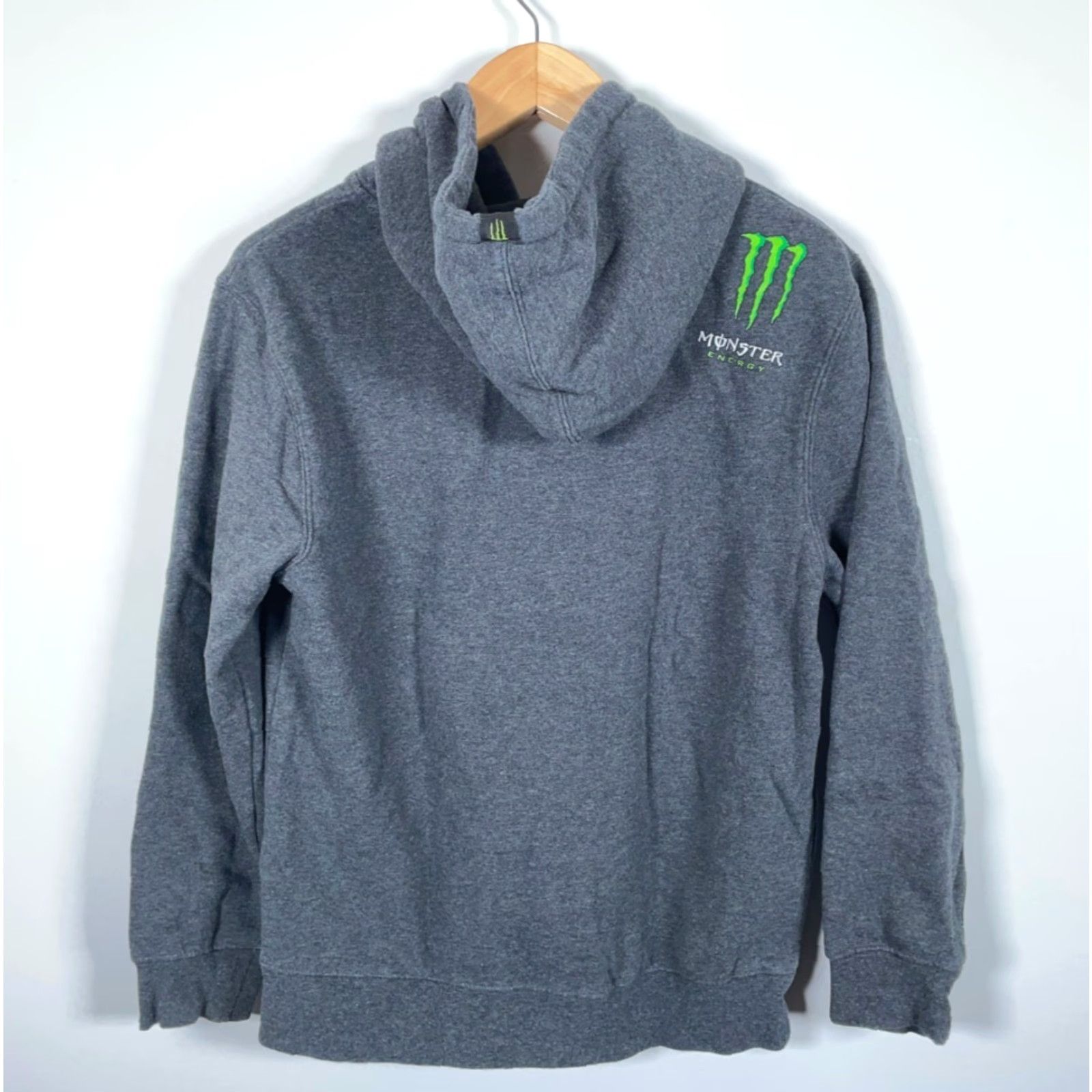 Vintage Monster Energy Hoodie Men Small Dark Gray Drawstring Sweatshirt Official Item Size US S / EU 44-46 / 1 - 3 Thumbnail