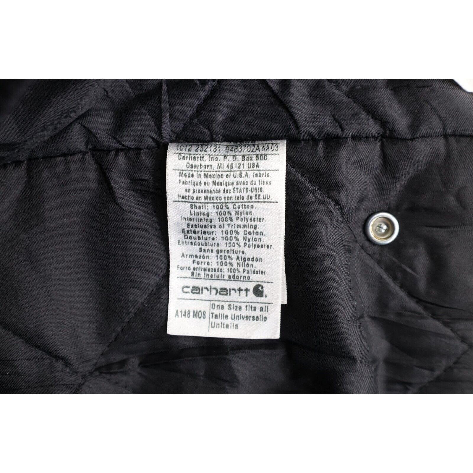 Carhartt New Carhartt Spell Out Quilted Replacement Jacket Hood Size ONE SIZE - 7 Thumbnail