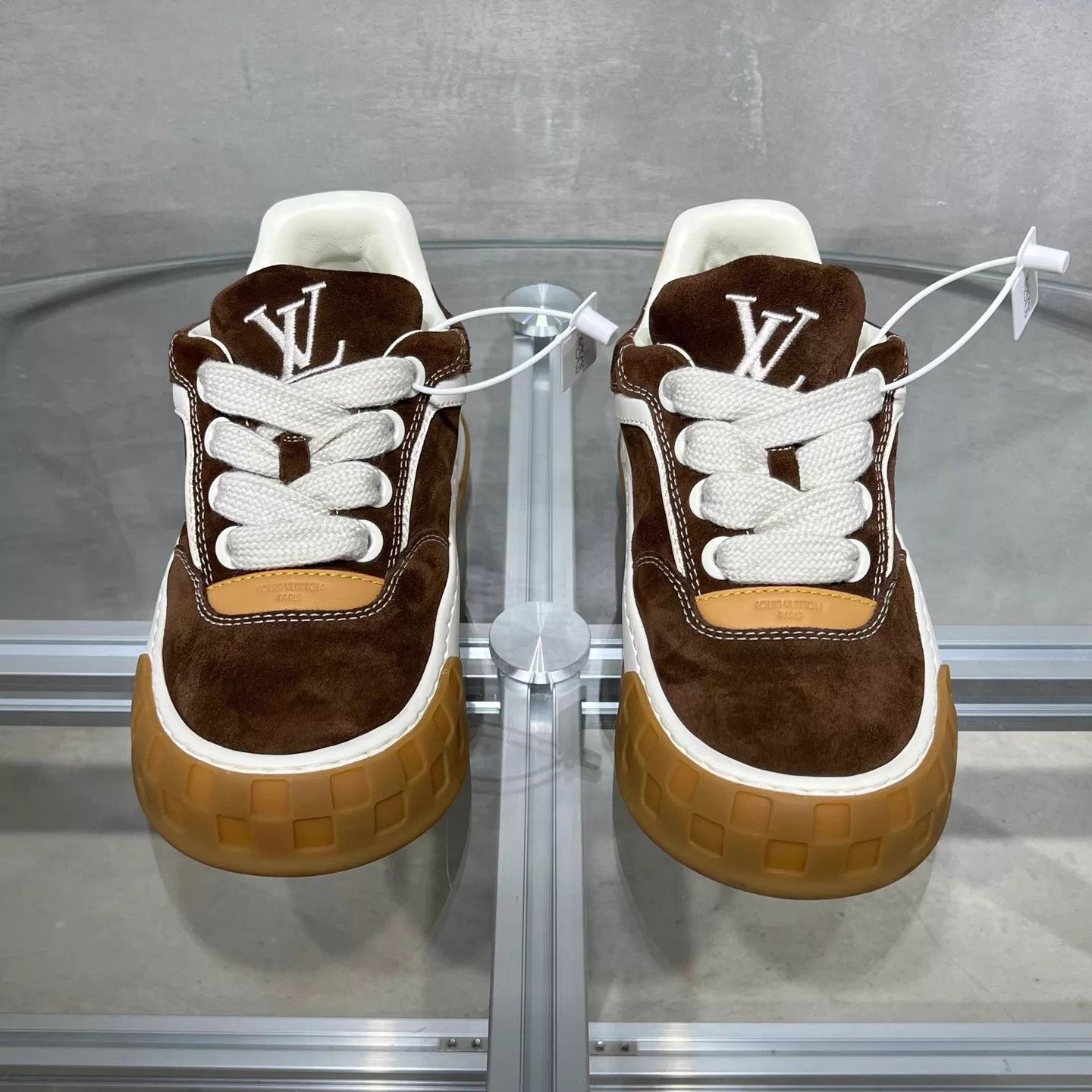 Louis Vuitton LV Tilted Brown Suede Board Shoe UK6/EU40 Size US 7 / EU 40 - 1 Thumbnail