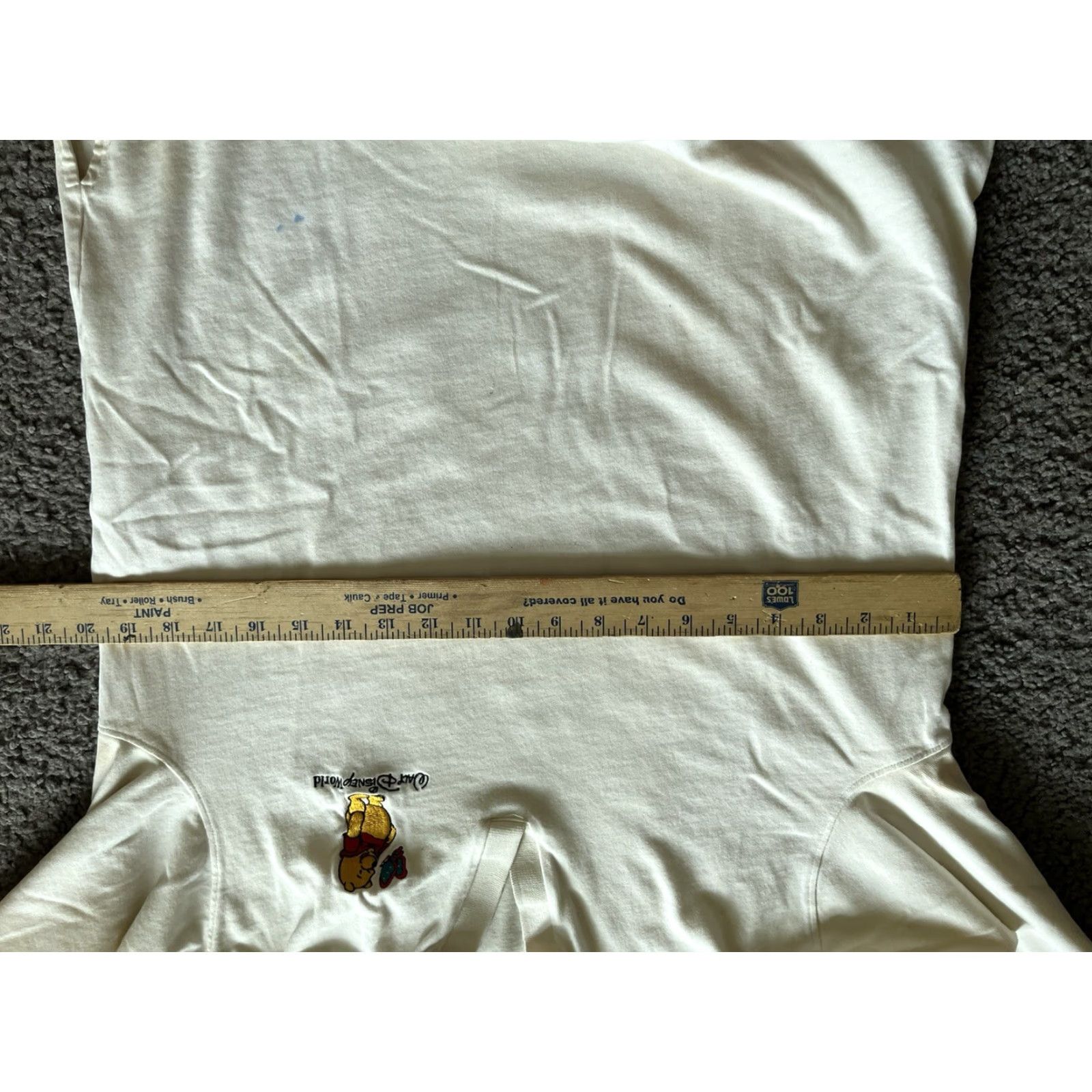 Disney Disney Winnie The Pooh Women's Polo Sweatshirt Cream Size M Adult Women Polo Top Embroidered 100% Cotton Sweatshirt Size M / US 6-8 / IT 42-44 - 6 Thumbnail