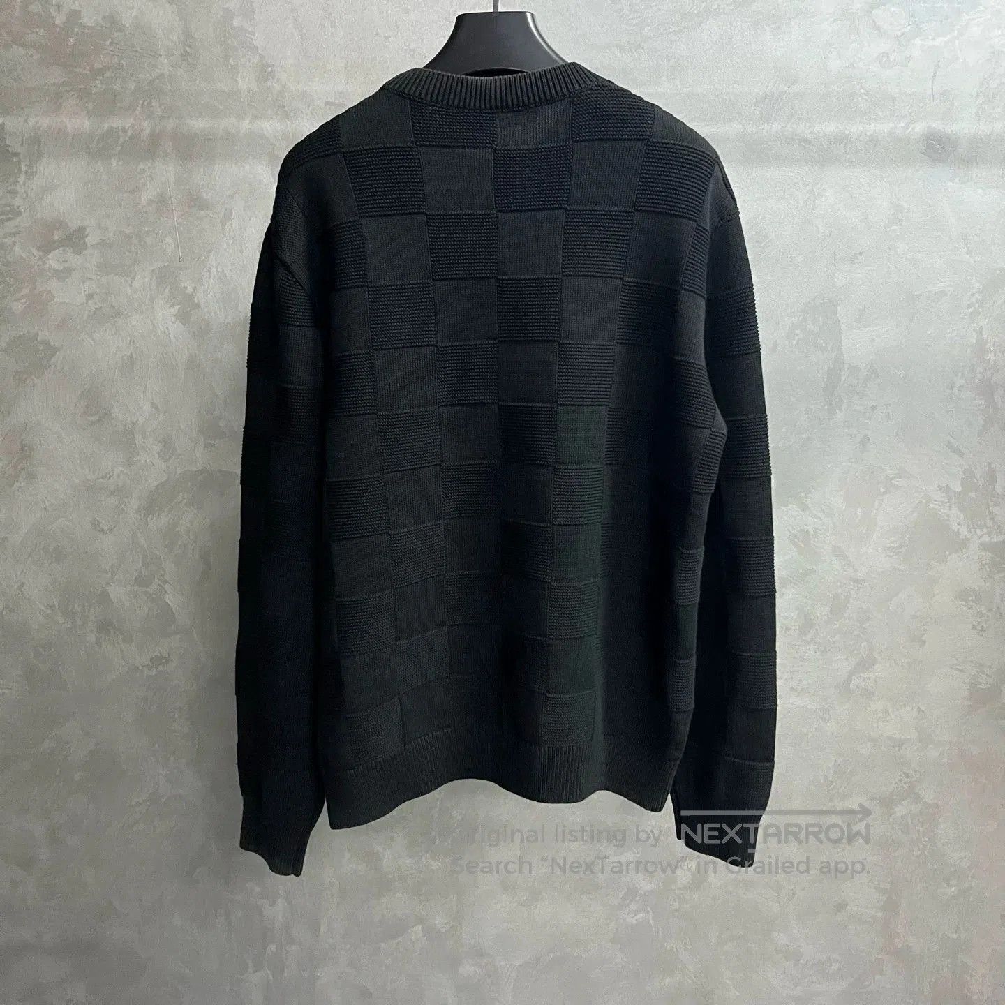 Louis Vuitton Louis Vuitton Black Checkered Crewneck Knit. Size US L / EU 52-54 / 3 - 5 Thumbnail