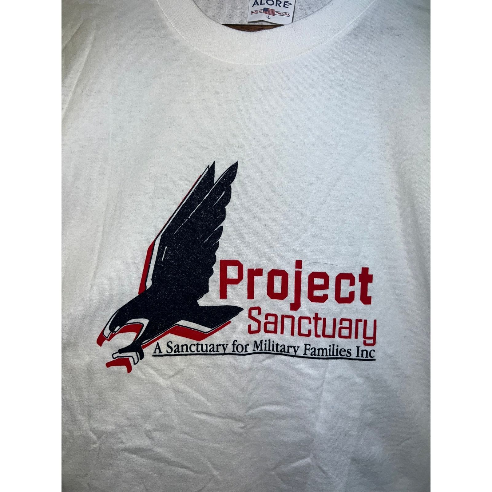 Vintage Vintage Project Sanctuary Shirt Military Family White Large Size US L / EU 52-54 / 3 - 2 Thumbnail
