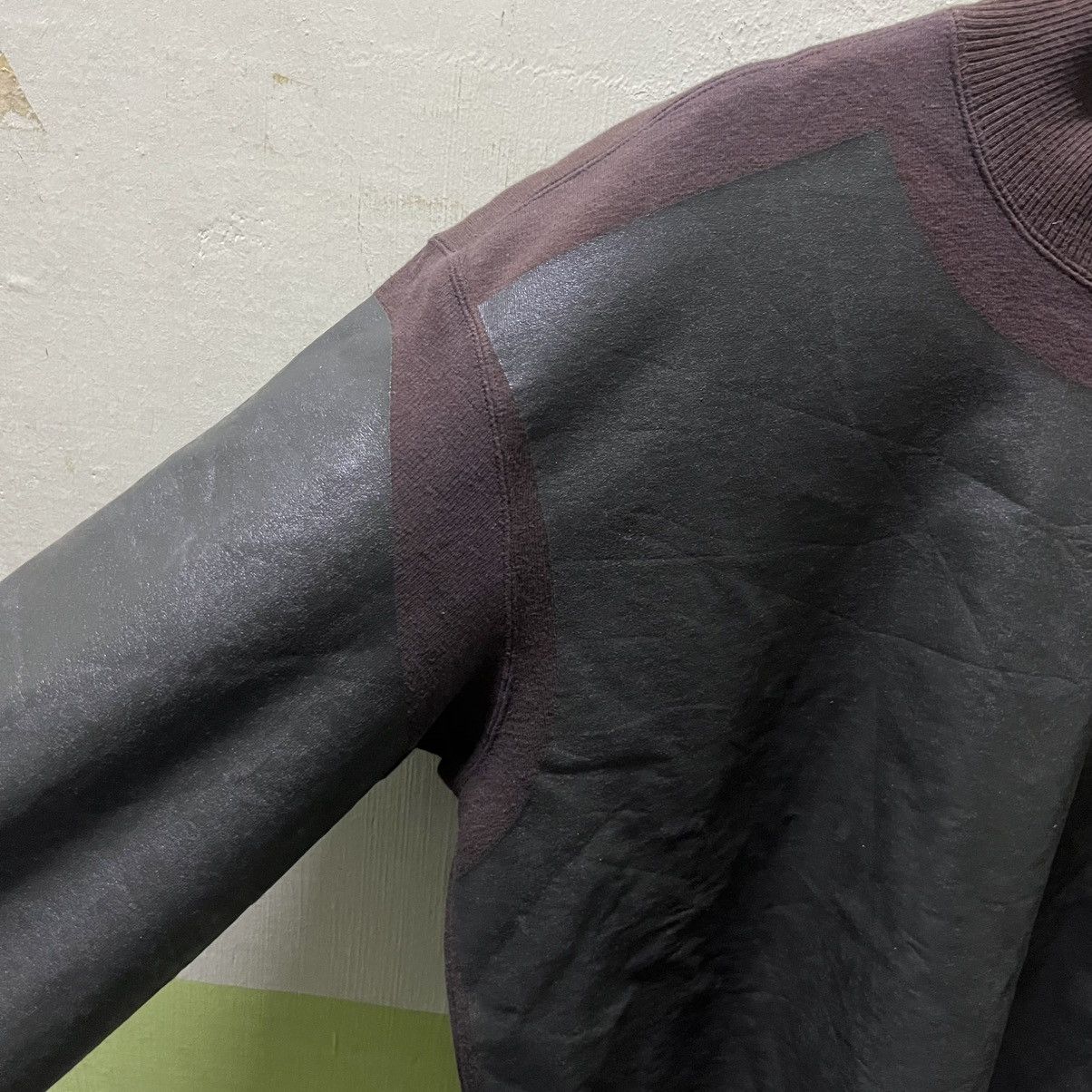Issey Miyake Archival Vintage 80s Issey Miyake Leather-Look Pullover Size US S / EU 44-46 / 1 - 9 Thumbnail
