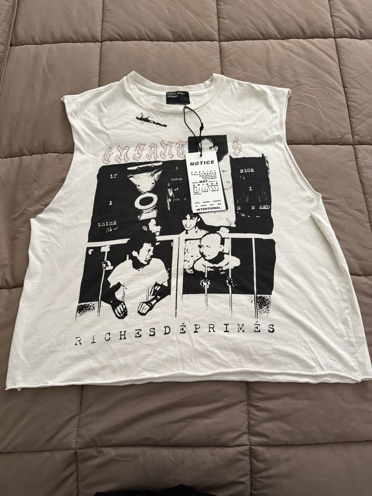 Enfants Riches Deprimes Endless Blockades Cut Off Tシャツ ENFANTS RICHES DEPRIMES - Endless Blockades Cut Off T-Shirt