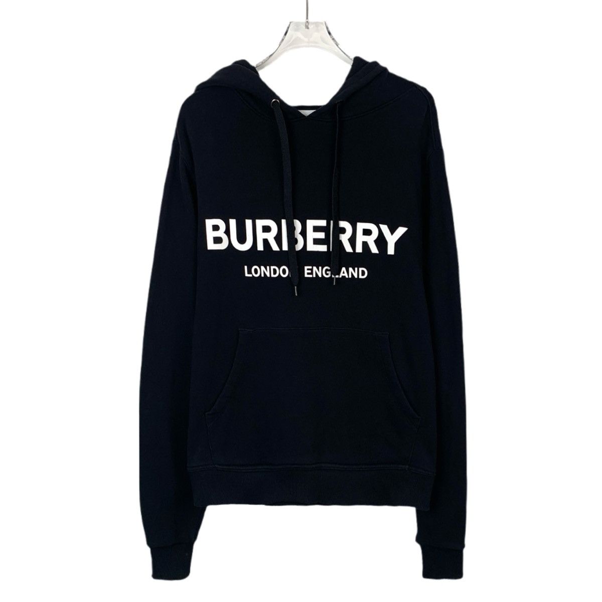 Burberry Burberry Logo Letter Printed Cotton Hooded Sweatshirt K26WX Size S / US 4 / IT 40 - 1 Thumbnail