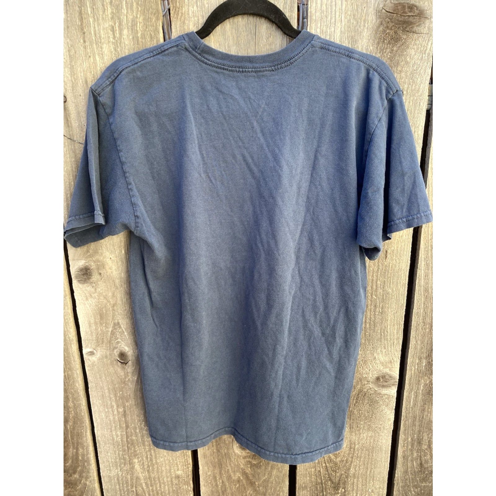 Vans VANS Off The Wall T-Shirt Mens Blue 100% Cotton Short Sleeve Crew Neck Regular Fit Graphic Print Embroidered Logo Skateboarding 80s 90s Vintage No N/A Size US M / EU 48-50 / 2 - 5 Thumbnail