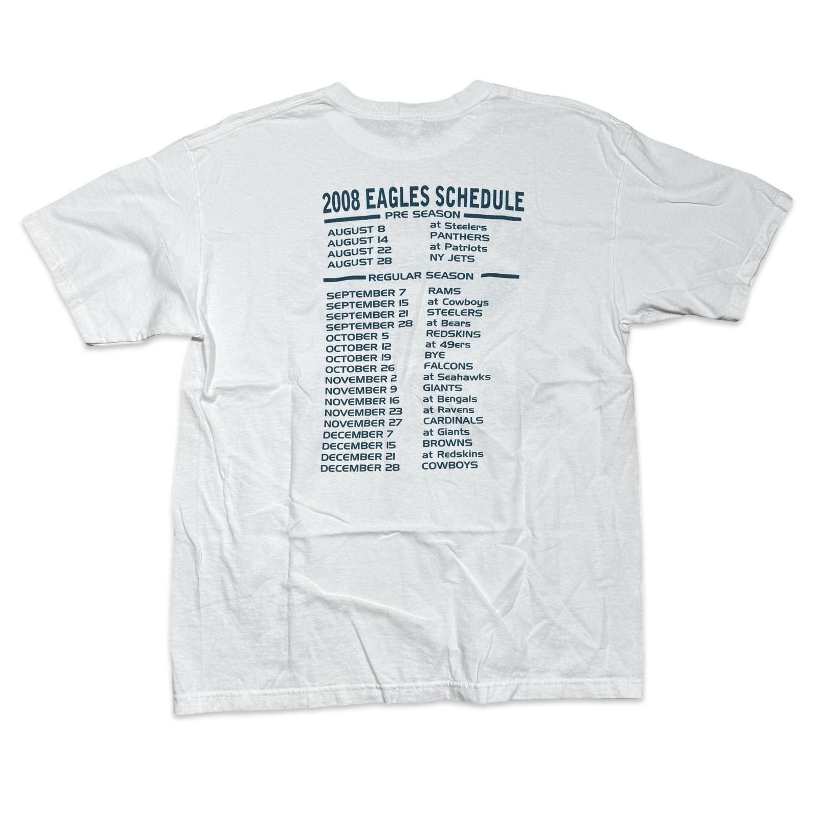 NFL Philadelphia Eagles 2008 NFL Schedule T-Shirt Size US XL / EU 56 / 4 - 3 Thumbnail