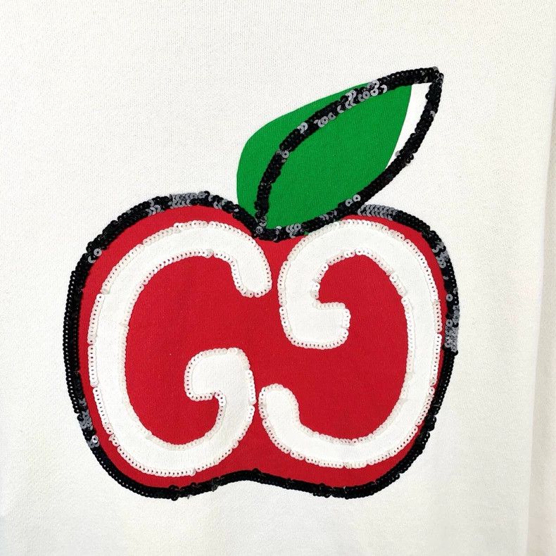 Gucci Gucci Sequin double G apple white round-neck cotton long-sl Size US S / EU 44-46 / 1 - 4 Thumbnail