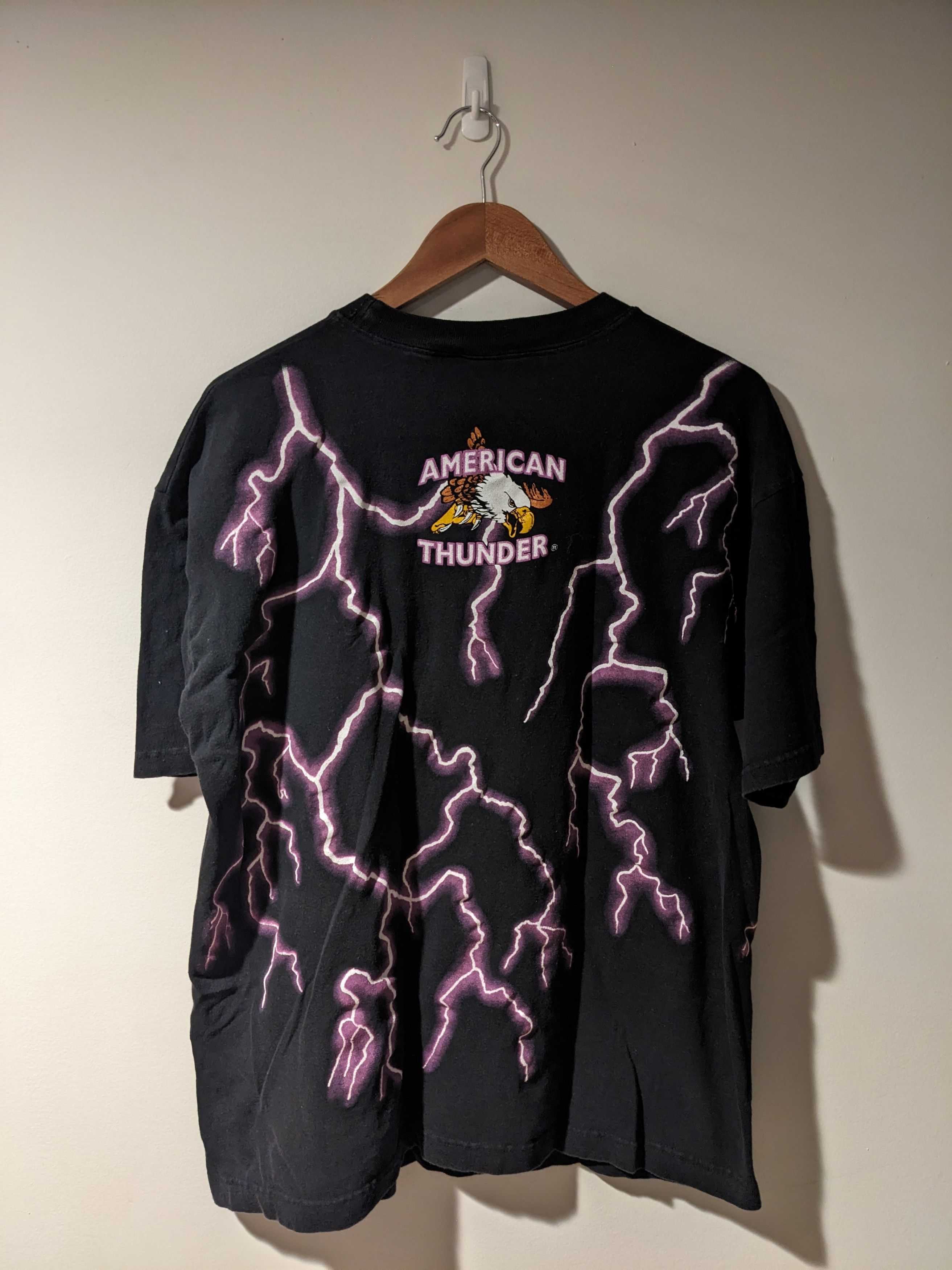 Harley Davidson Vintage 90s American Thunder Leader of the Pack T-Shirt Size US L / EU 52-54 / 3 - 5 Thumbnail