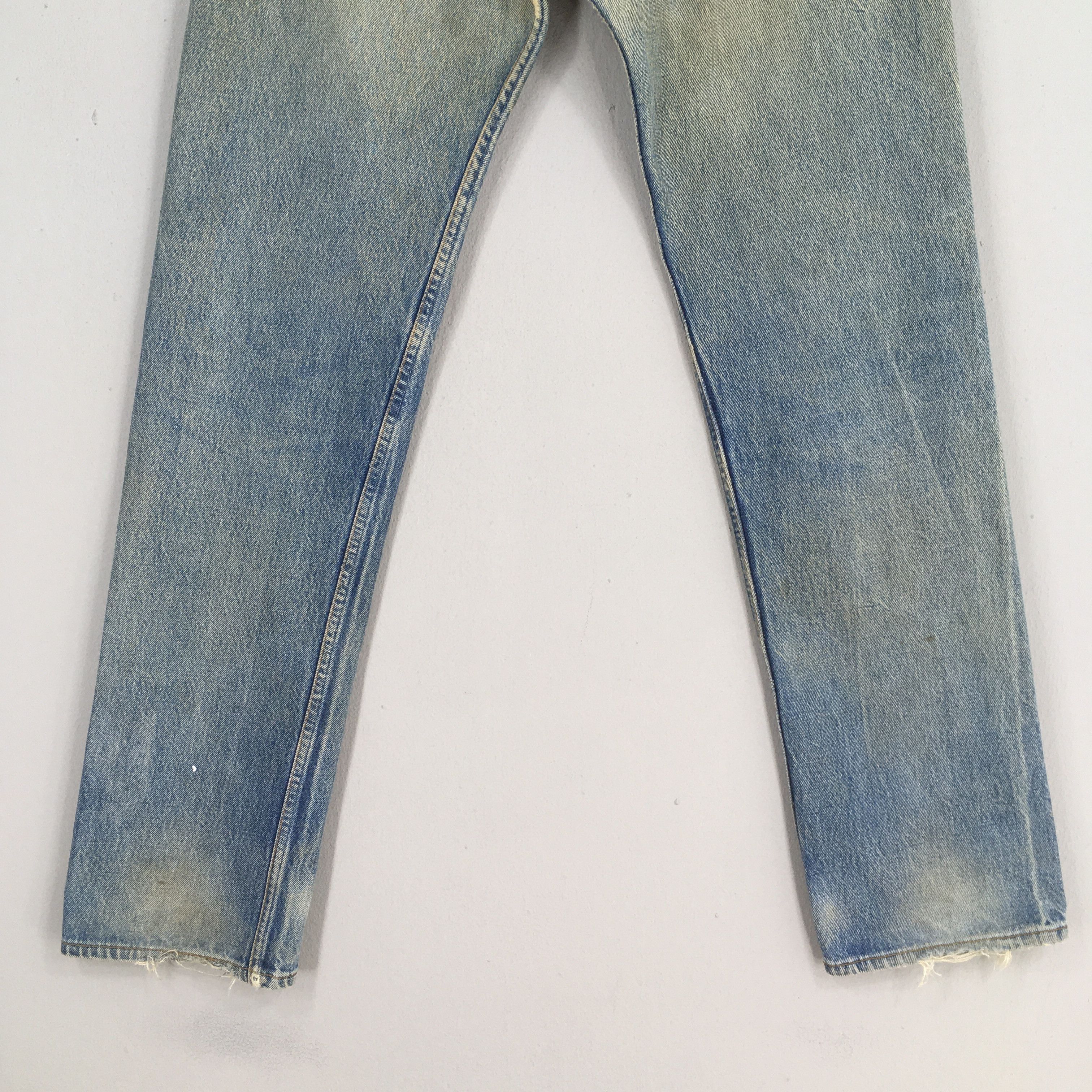 Levi's Size 30x32 Vintage 90s Levi's 501 Straight Cut Jeans S27 Size US 30 / EU 46 - 9 Thumbnail