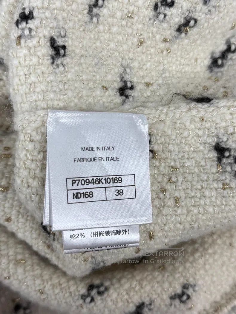 Chanel Chanel Women's Castle Series Polka Dot Cashmere Four-pocke Size XS / US 0-2 / IT 36-38 - 5 Thumbnail
