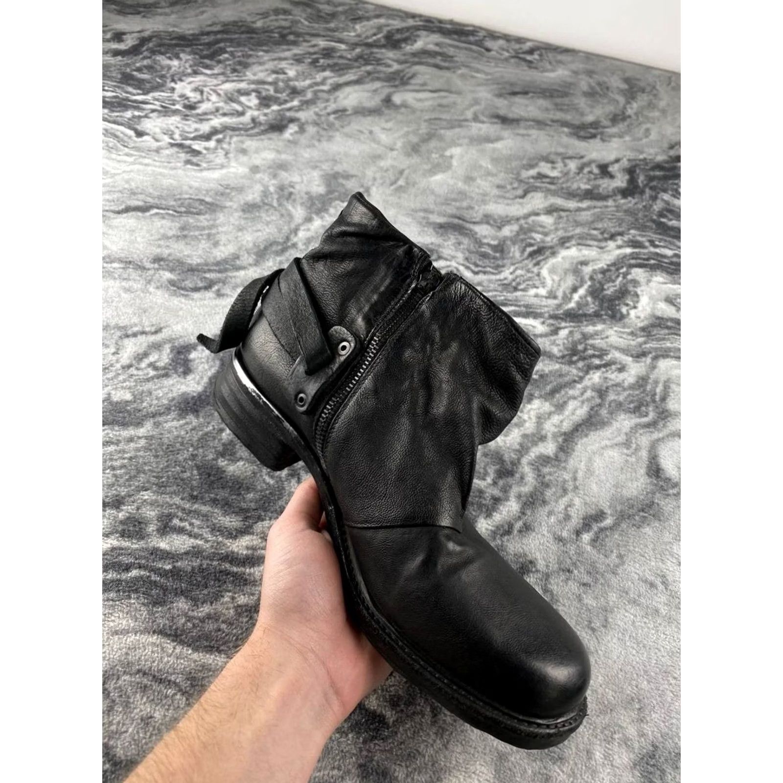 A.S.98 VINTAGE A.S. 98 Dirk Boot Men Black Leather Ankle 41 Size US 8 / EU 41 - 7 Thumbnail
