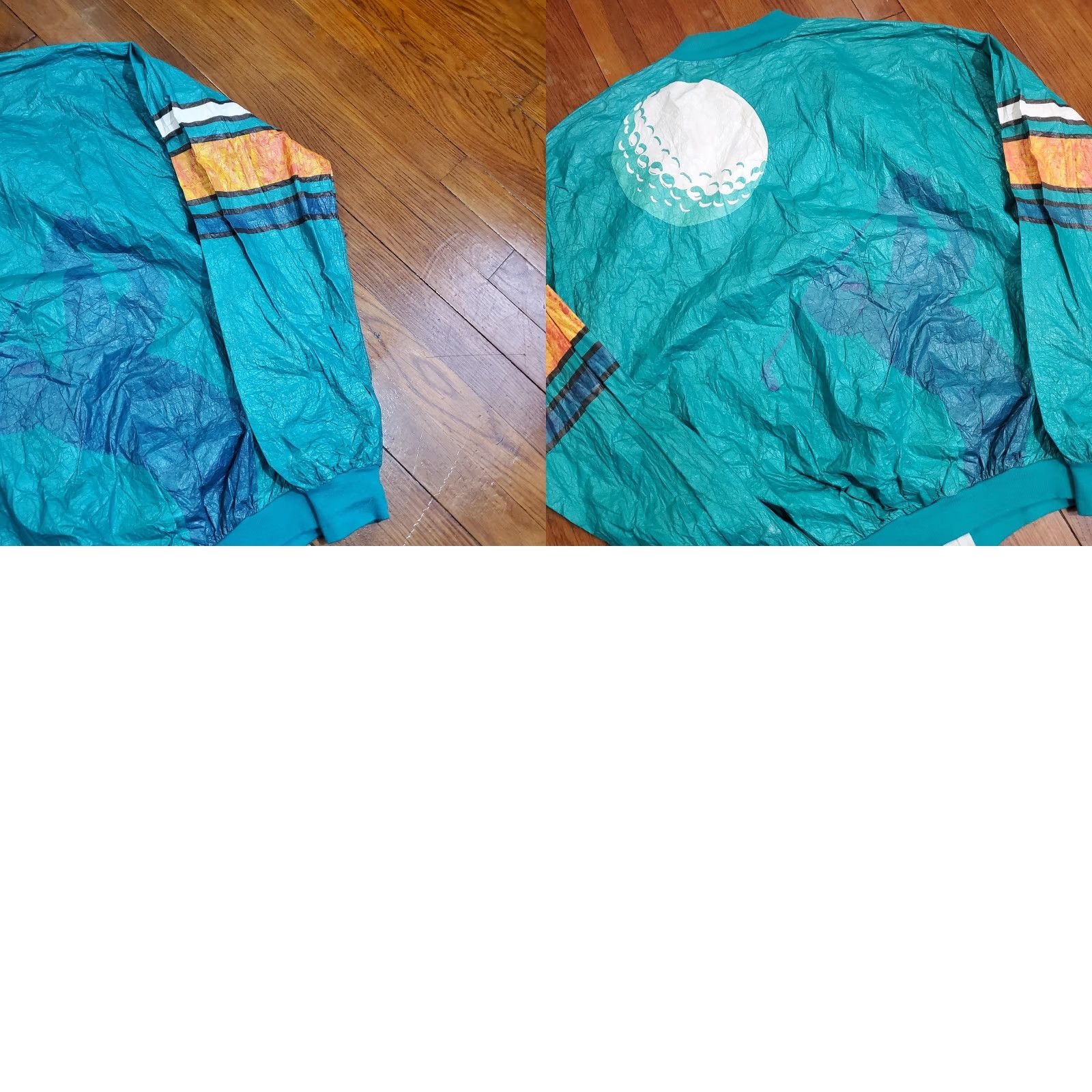 Vintage VINTAGE Tyvek Jacket Mens One Size Green MBNA Golf Promo Windbreaker USA 90s Size US M / EU 48-50 / 2 - 9 Thumbnail