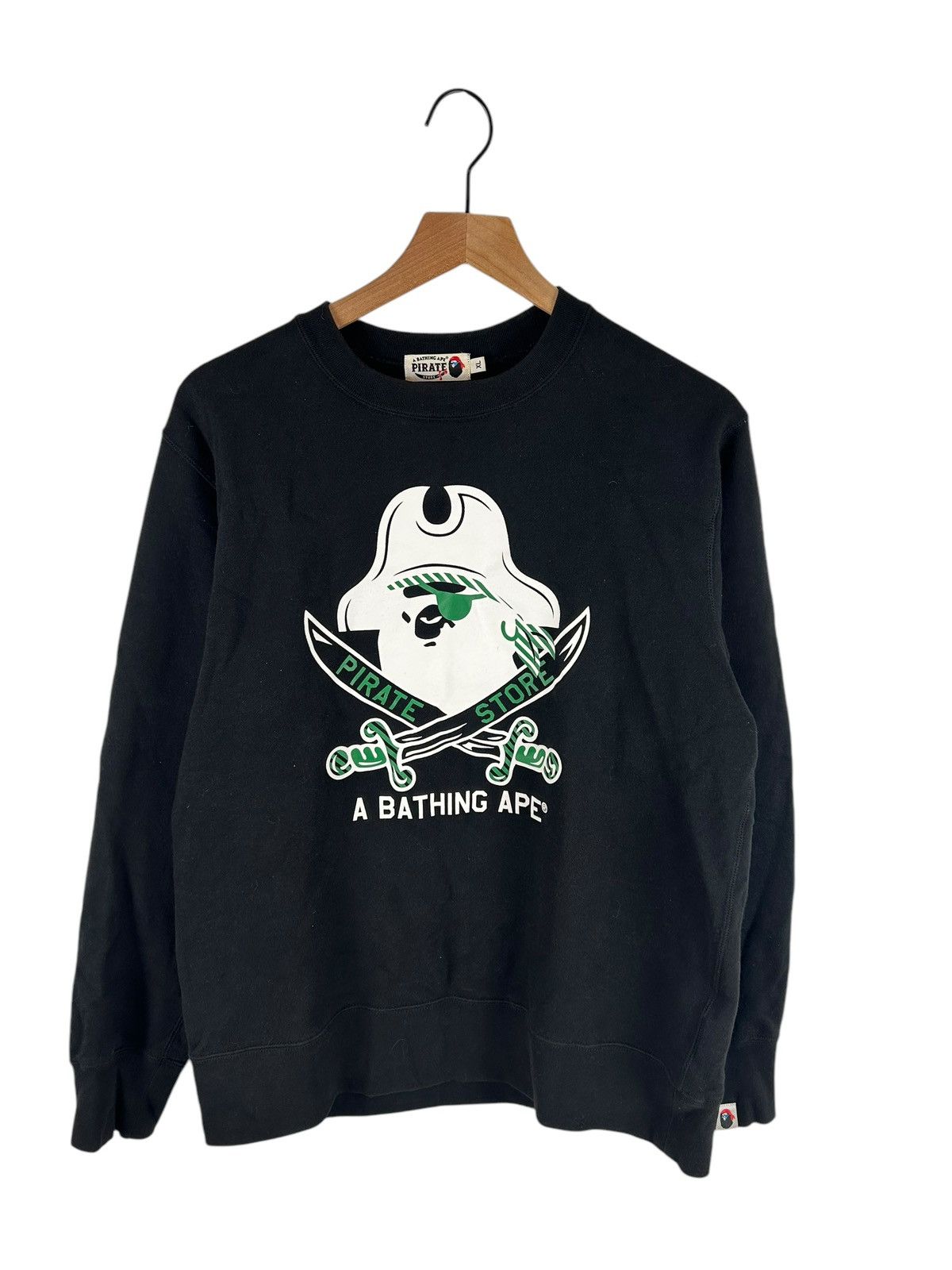 Bape Bape Pirates Logo Print Sweatshirt Size US XL / EU 56 / 4 - 1 Thumbnail