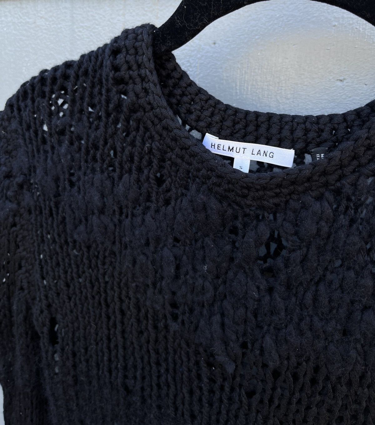 Helmut Lang Helmut Lang distress grunge knit Size US M / EU 48-50 / 2 - 6 Thumbnail