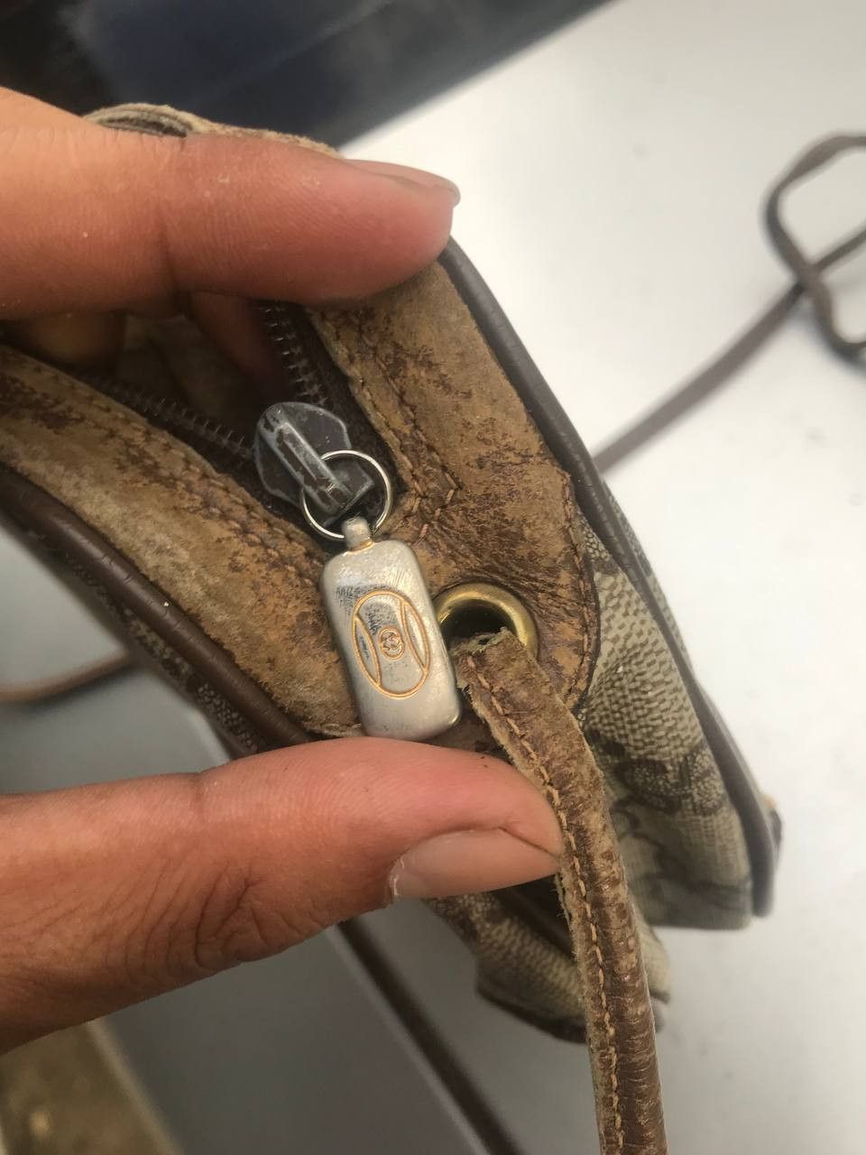 Gucci × Vintage Vintage Gucci GG Supreme Web Sherry Line Shoulder Size ONE SIZE - 8 Thumbnail