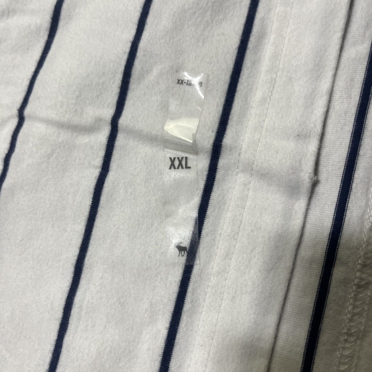 Abercrombie & Fitch Vintage Abercrombie & Fitch Muscle Polo Shirt White Blue XXL Size US XXL / EU 58 / 5 - 4 Thumbnail