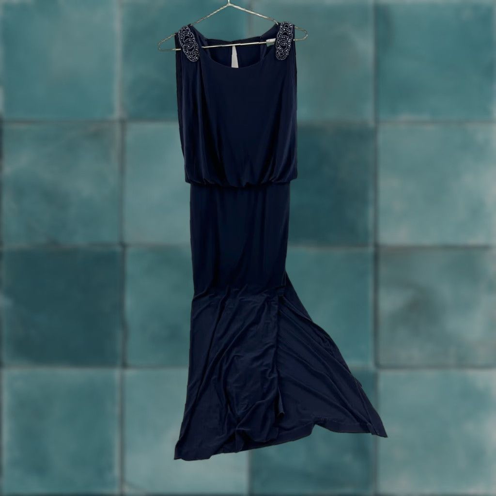 Vintage Cache Dress Women’s 2 Blue Slit Evening Gown Size XS / US 0-2 / IT 36-38 - 1 Thumbnail