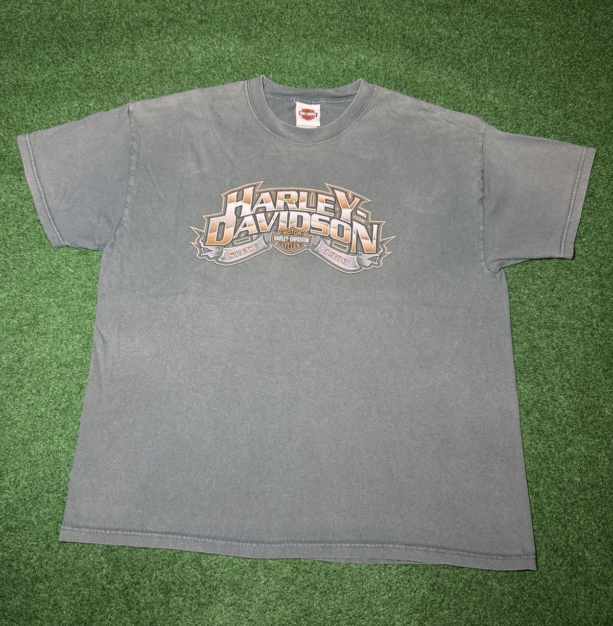 Harley Davidson Y2K Harley Davidson Biker Greenville NC Motorcycle T Shirt Size US XL / EU 56 / 4 - 1 Thumbnail