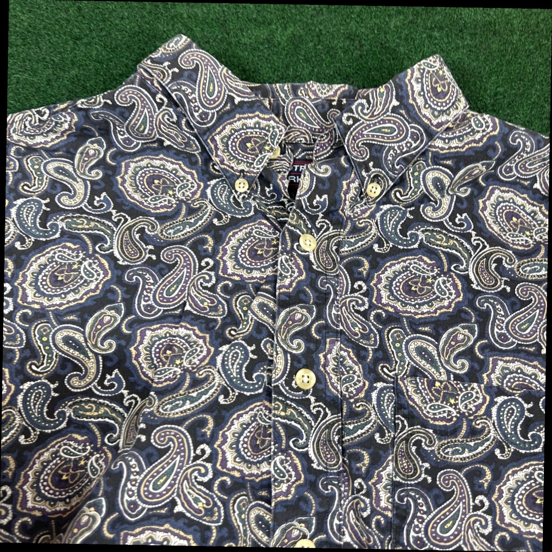 Roundtree & Yorke Roundtree & Yorke Men's Art Abstract Color Shirt Size Large Fast Shipping Size US L / EU 52-54 / 3 - 5 Thumbnail