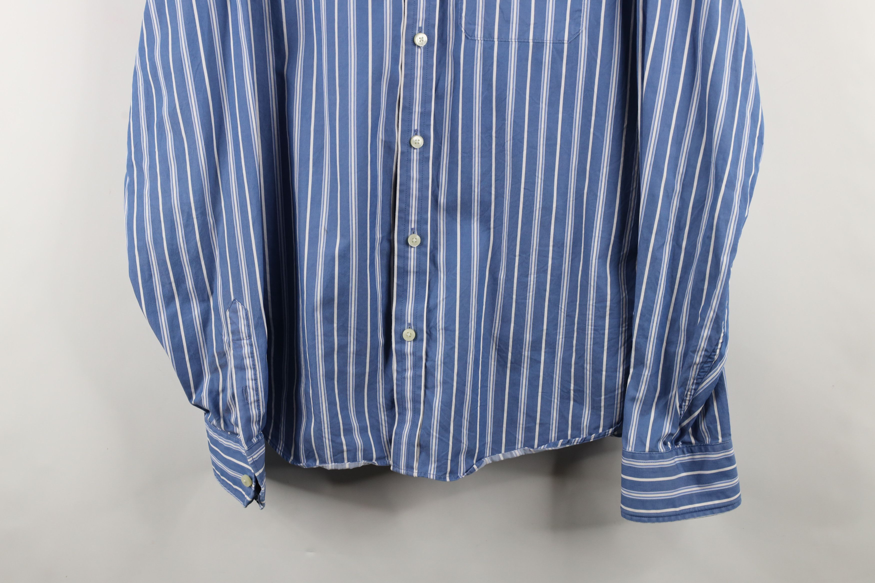 Abercrombie & Fitch × Vintage Vintage Abercrombie & Fitch Ezra Fitch Striped Button Shirt Size US XL / EU 56 / 4 - 3 Thumbnail