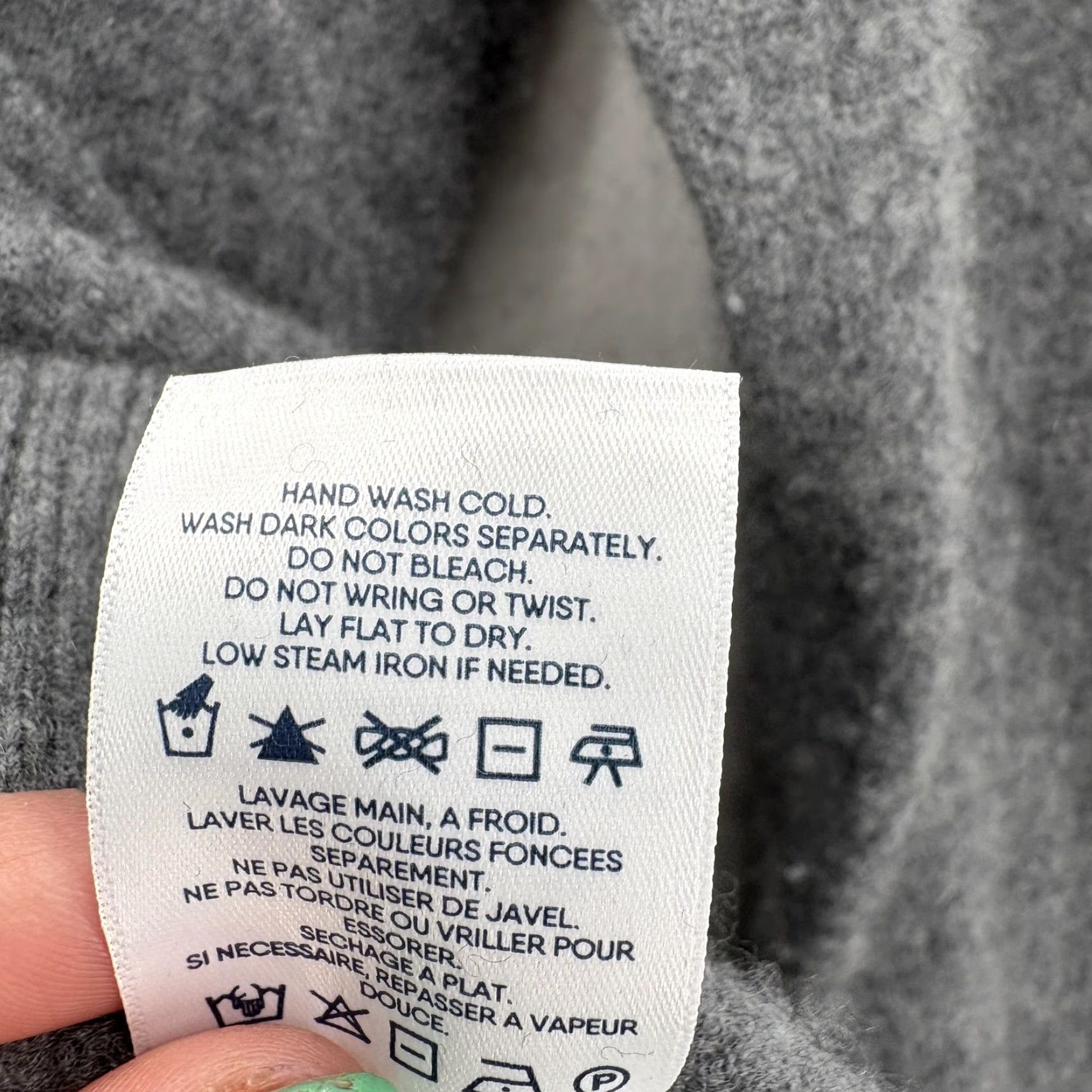 Lands' End Lands' End Sweater Mens XL Gray 1/4 Zip Mock Neck Striped Knit Cashmere Cozy Regular Fit People - Note: Original includes Leather; Kay. Size US XL / EU 56 / 4 - 6 Thumbnail