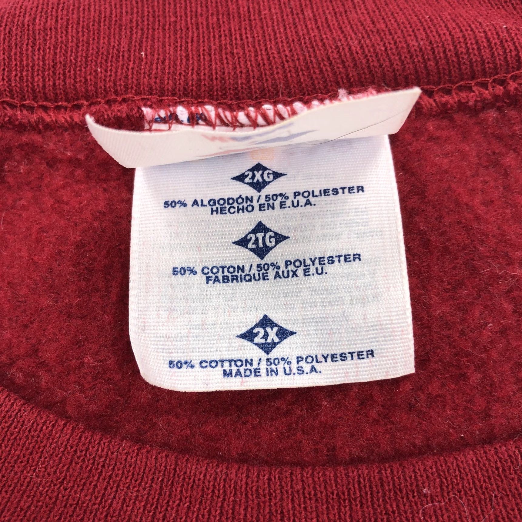 Jerzees VINTAGE Jerzees Sweatshirt Men's 2XL Red Pullover Crew Neck City Sports Size US XXL / EU 58 / 5 - 5 Thumbnail