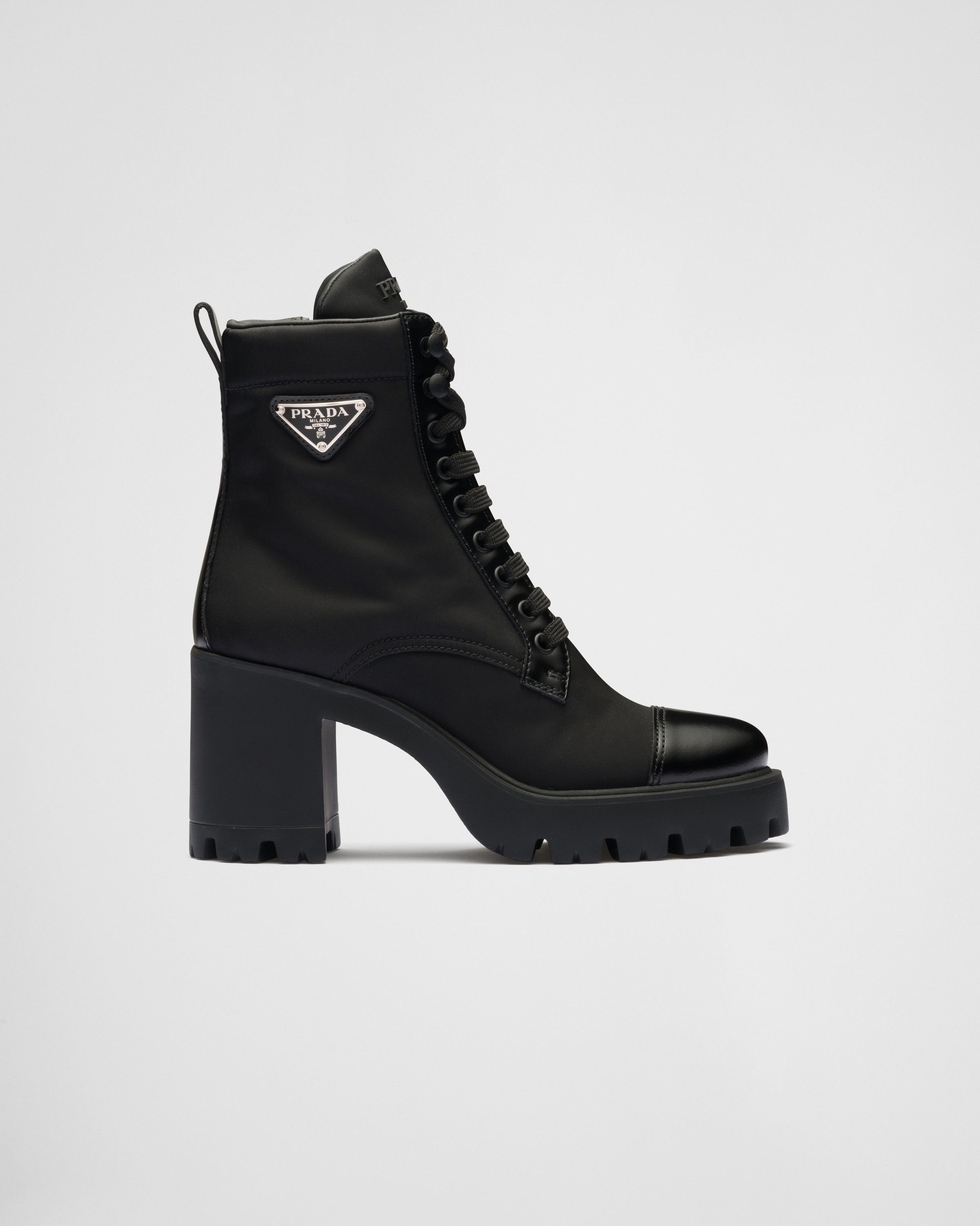 Prada Re-Nylon and leather booties Size US 7.5 / IT 37.5 - 1 Thumbnail