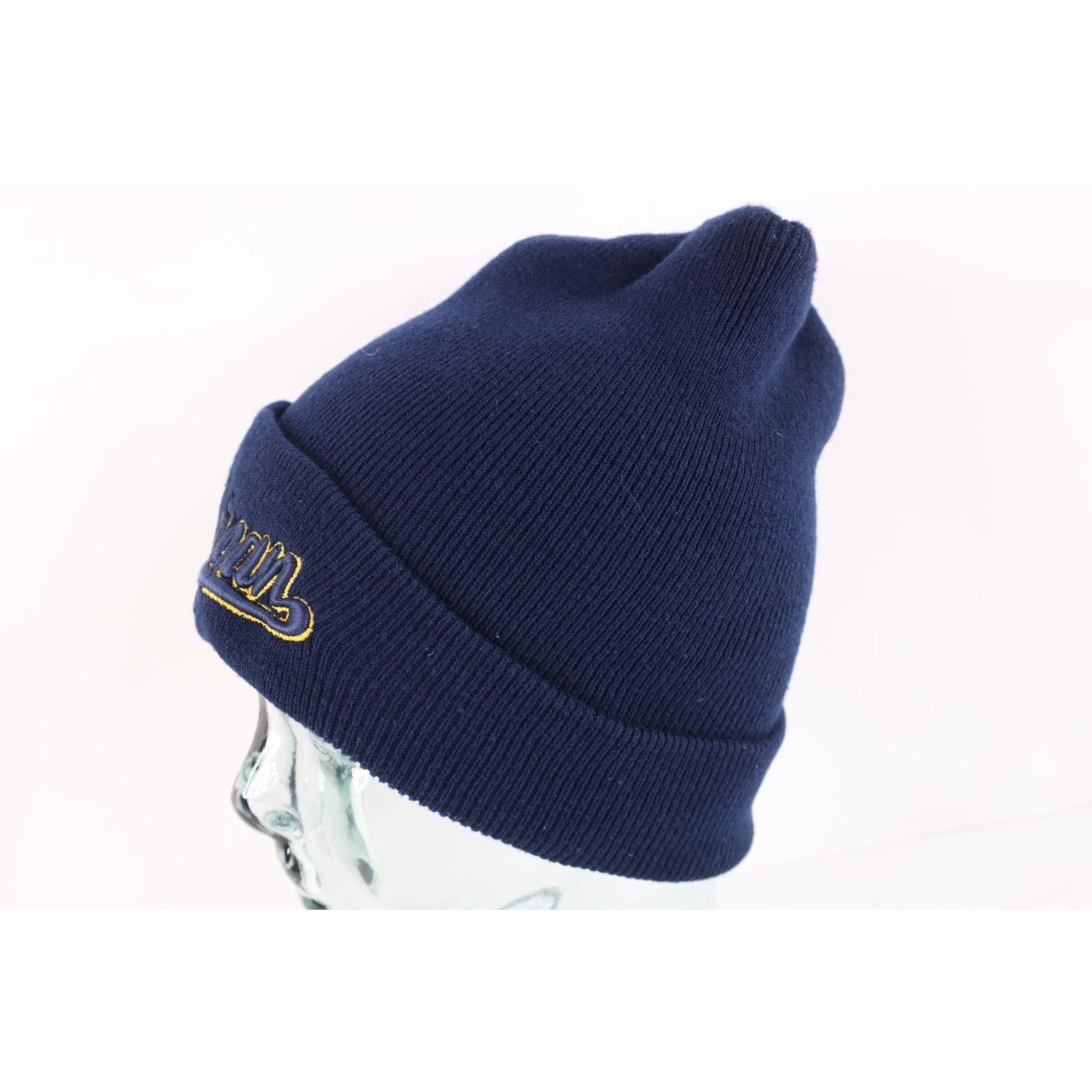 Vintage Vintage 90s Script University of Michigan Beanie Hat Size ONE SIZE - 3 Thumbnail