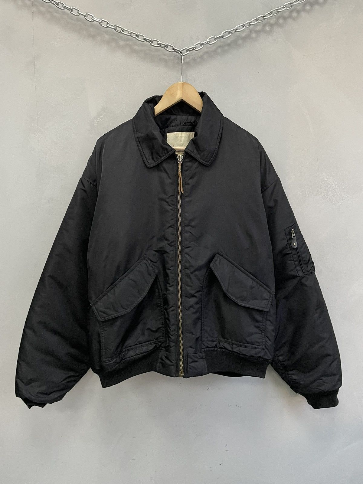 Alpha Industries CWU nylon army bomber jacket balenciaga style y2k Size US XL / EU 56 / 4 - 1 Thumbnail