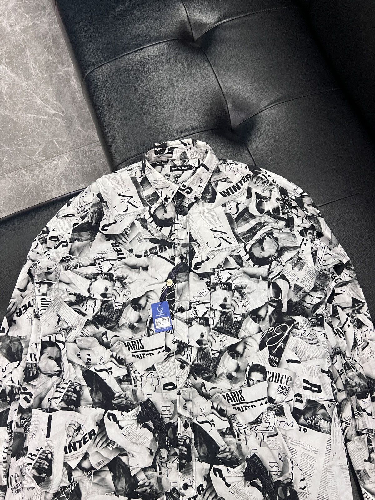 Balenciaga Balenciaga SS19 Magazine Poster Shirt Size US XS / EU 42 / 0 - 3 Thumbnail