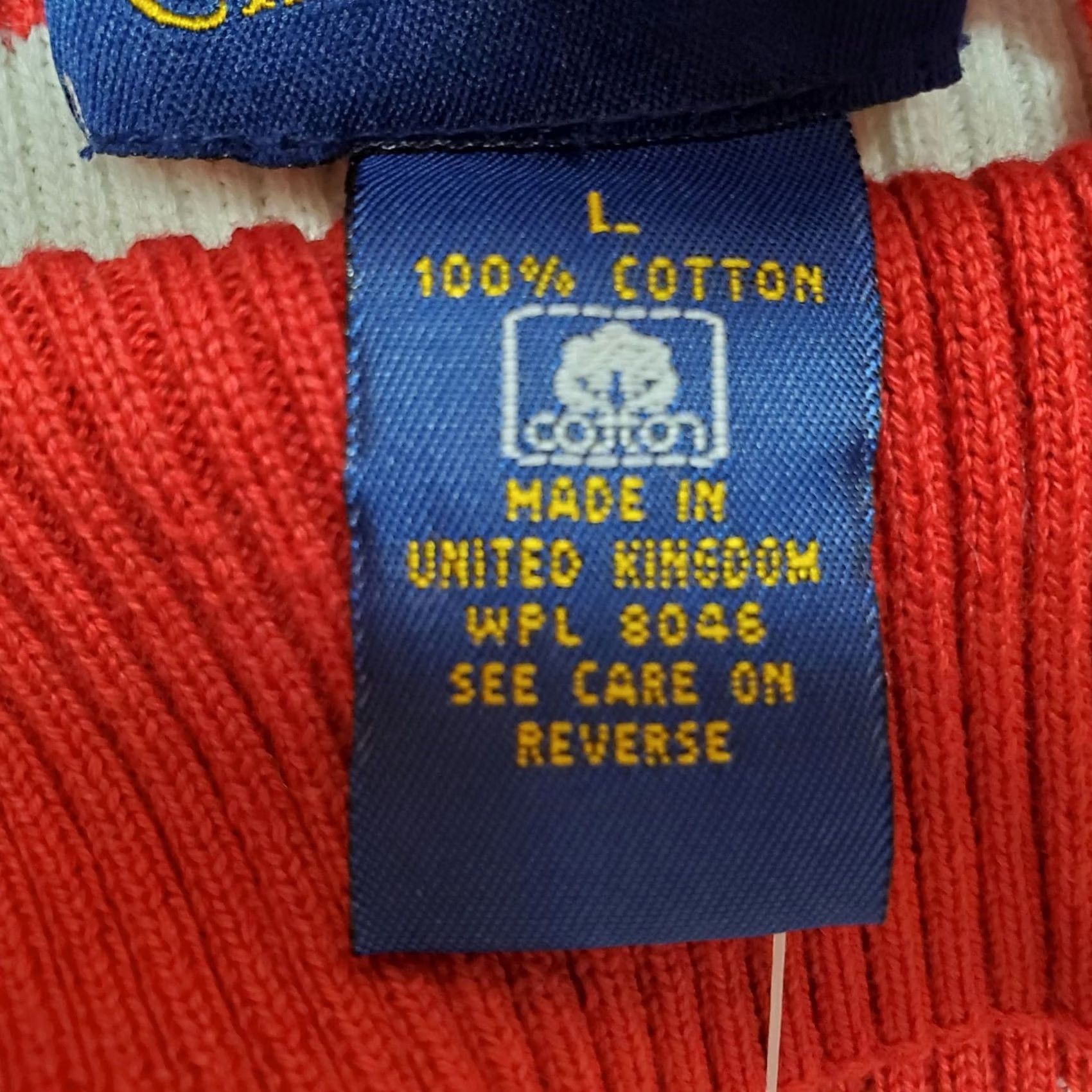 Charter Club VINTAGE Charter Club Sweater Women L Red White Black 100% Cotton Knit Casual Knit Style Pullover Long Sleeve Lightweight Knit - Charters Club? Size L / US 10 / IT 46 - 6 Thumbnail