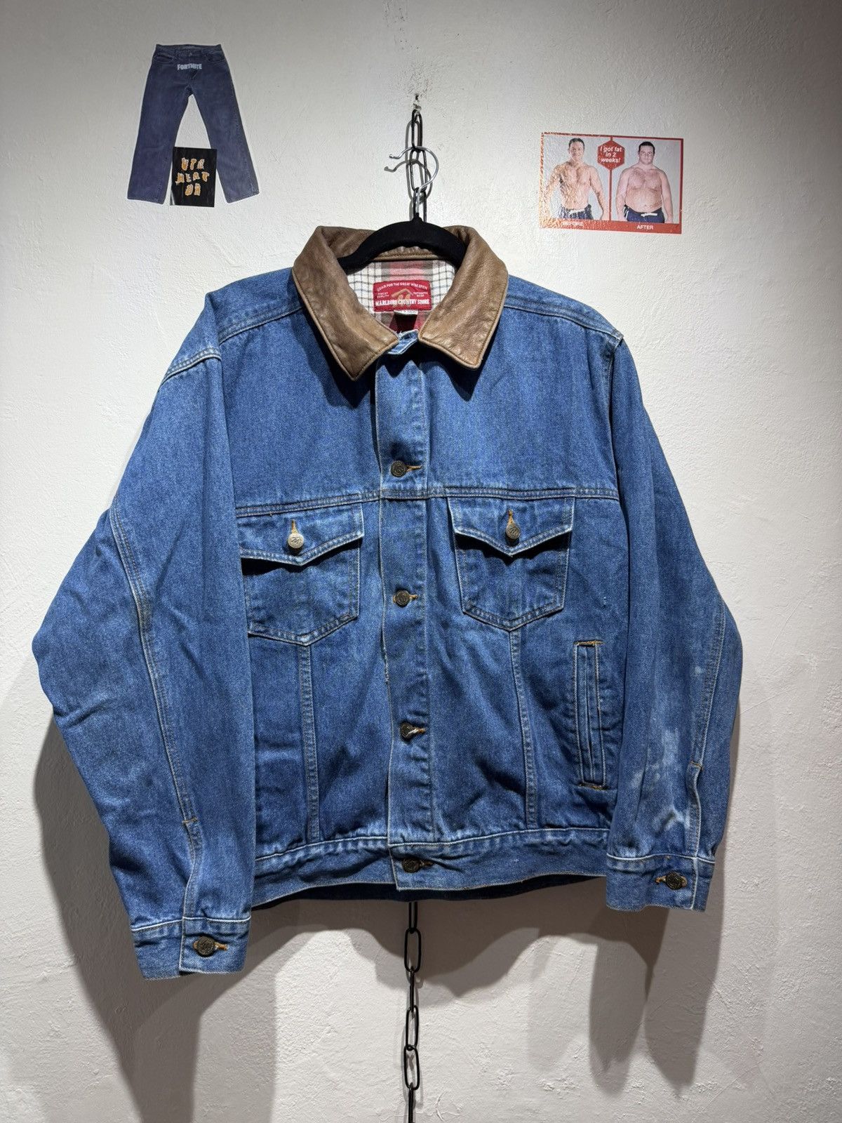 Marlboro Vintage 90s Marlboro denim jacket Size US L / EU 52-54 / 3 - 1 Thumbnail