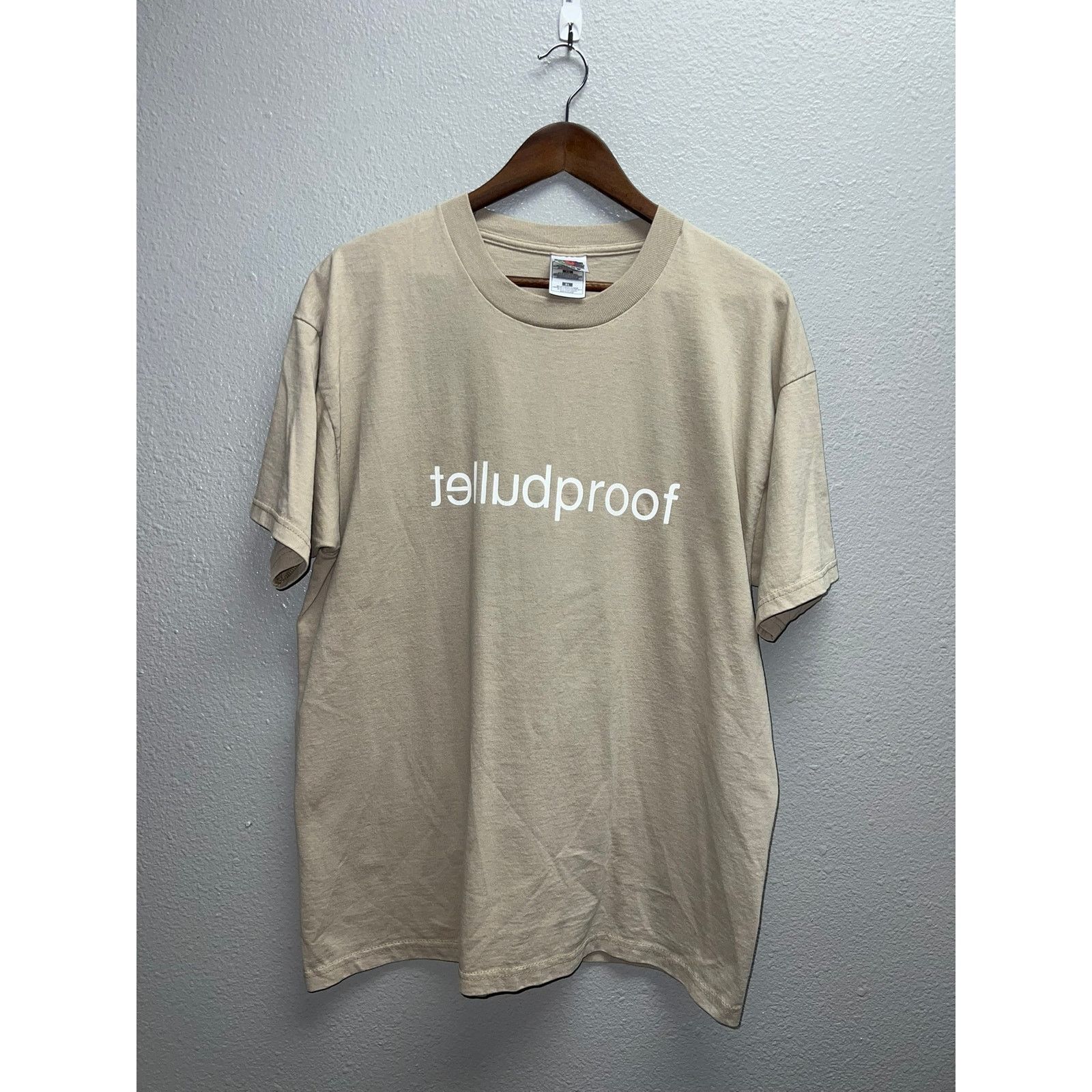 Fruit Of The Loom Vintage Bulletproof Shirt Robotics Brown tee 90s 1990s XL Size US XL / EU 56 / 4 - 1 Thumbnail