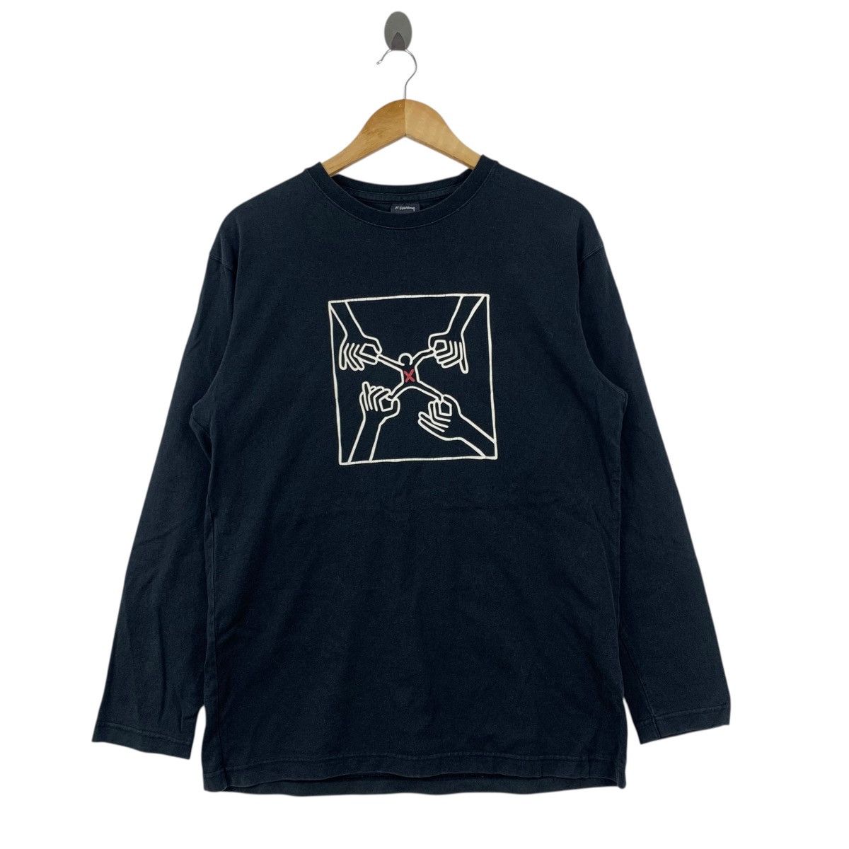 Keith Haring K HARING Keith Haring Street Pop Art Long Sleeve Tshirt Size US L / EU 52-54 / 3 - 1 Thumbnail