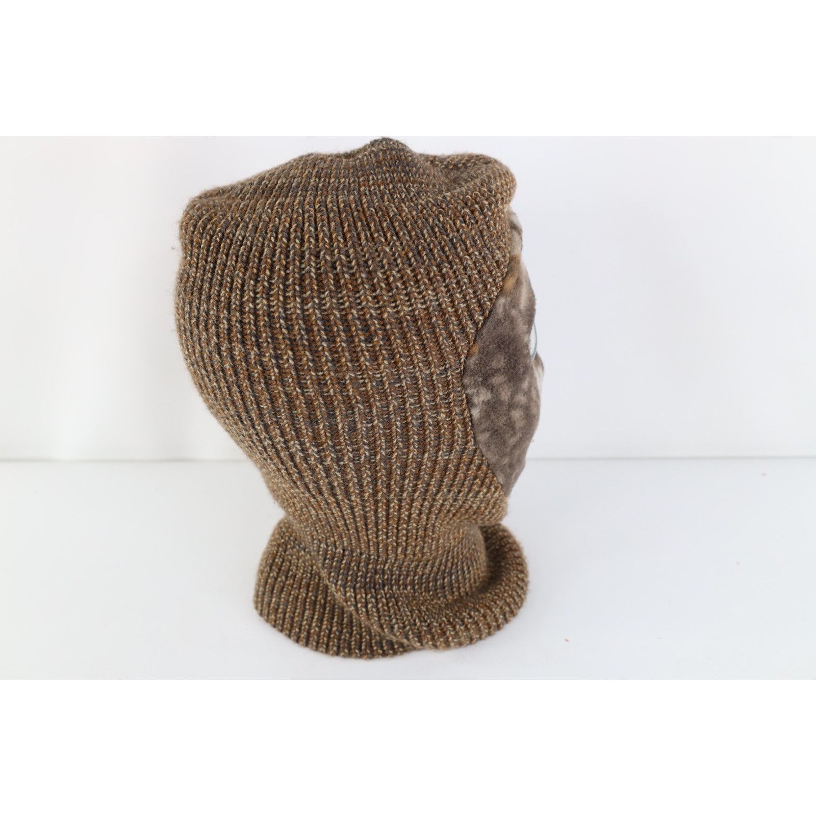 Vintage Vintage 90s Streetwear Camouflage Knit Face Mask Beanie Size ONE SIZE - 7 Thumbnail