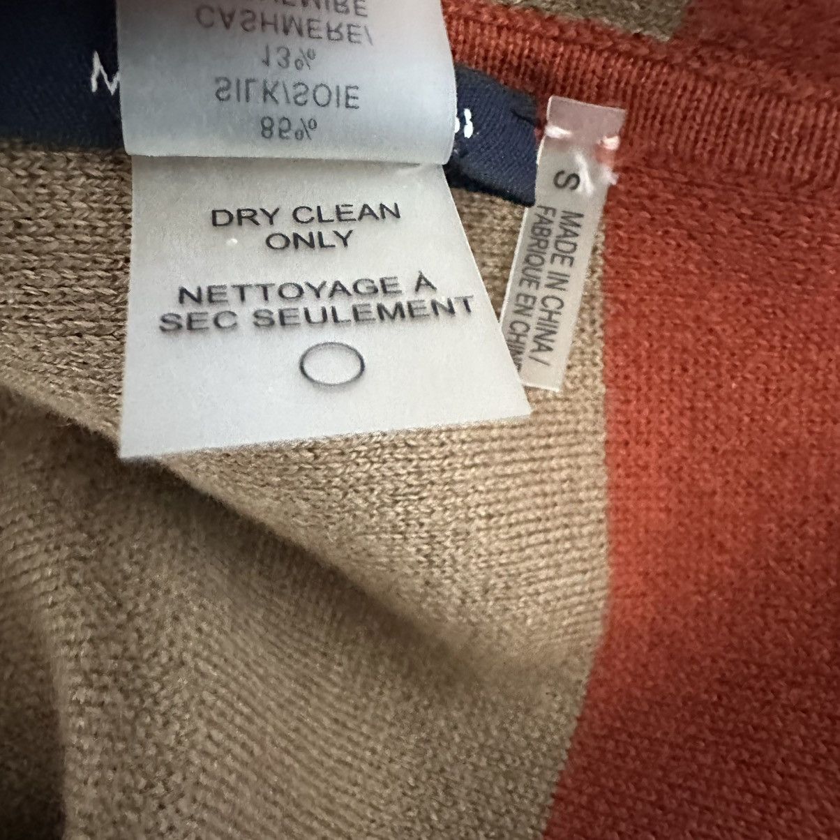 Magaschoni Magaschoni Women’s Cashmere & Silk Orange Tank Bodycon Dress Size S / US 4 / IT 40 - 4 Thumbnail