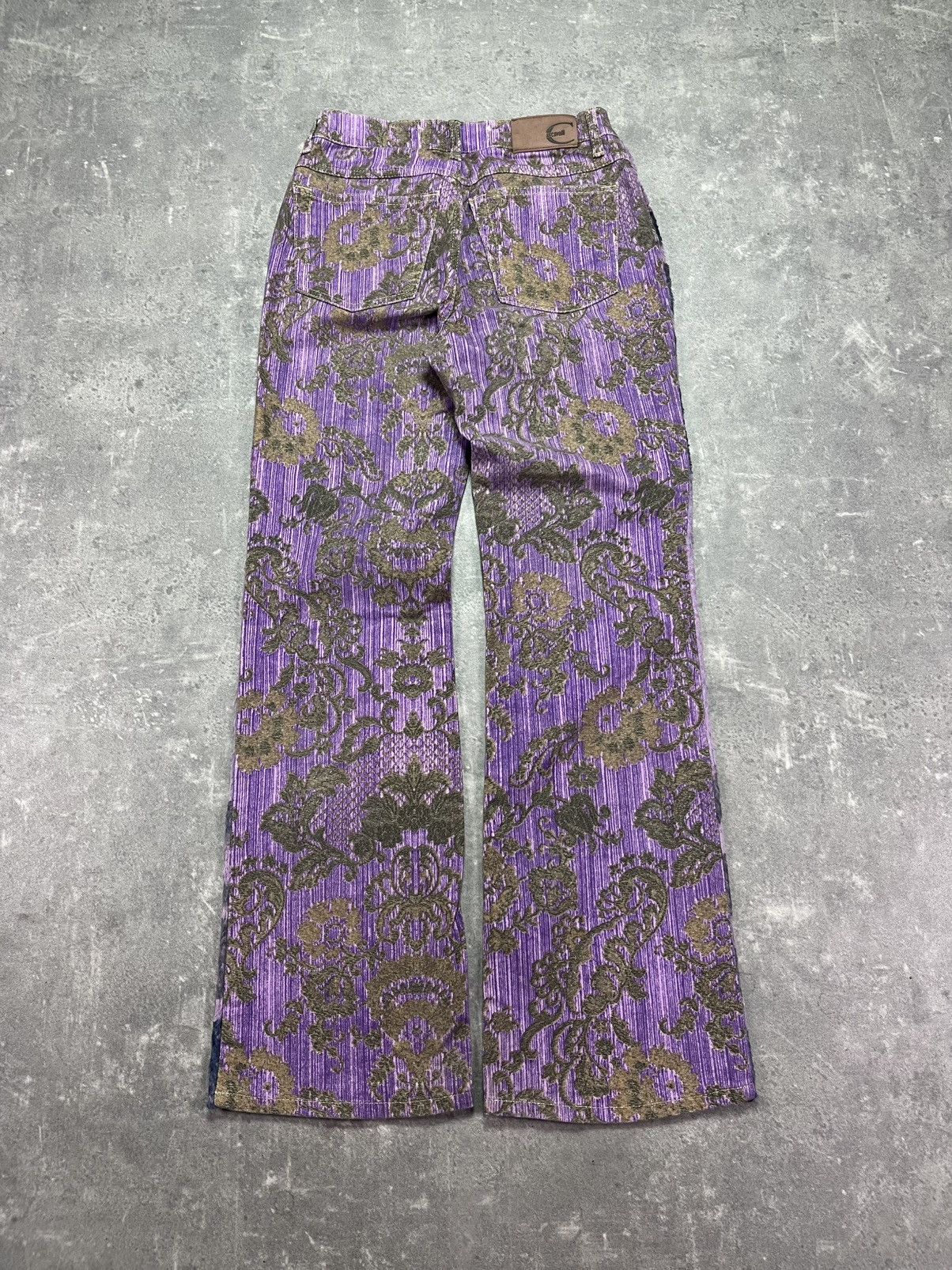 Just Cavalli SS2005 Just Cavalli Mountain Peninsula Purple Pants 26 27 Size 26" / US 2 / IT 38 - 2 Thumbnail