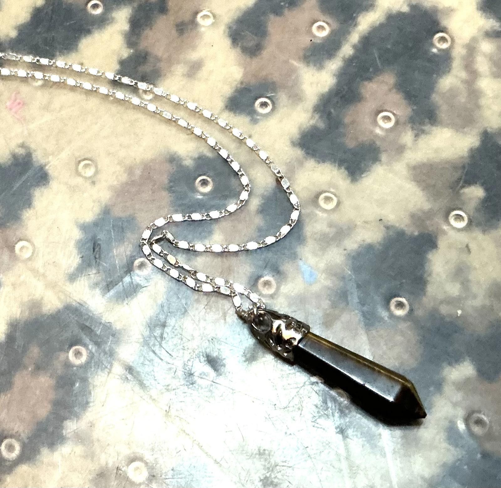 Designer Quartz Stunning Tiger's Eye Necklace sterling Size ONE SIZE - 1 Thumbnail