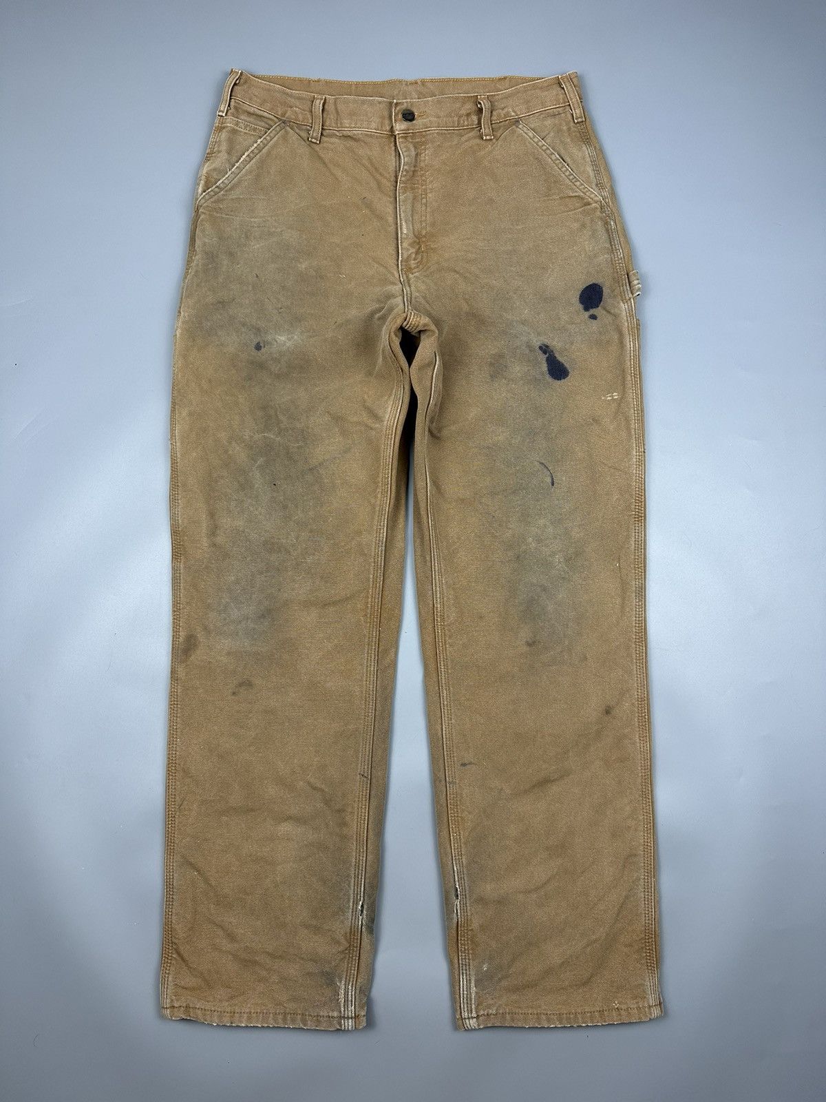 Carhartt × Carhartt Wip × Vintage Distressed Vintage Carhartt Carpenter Pants Size US 36 / EU 52 - 1 Thumbnail