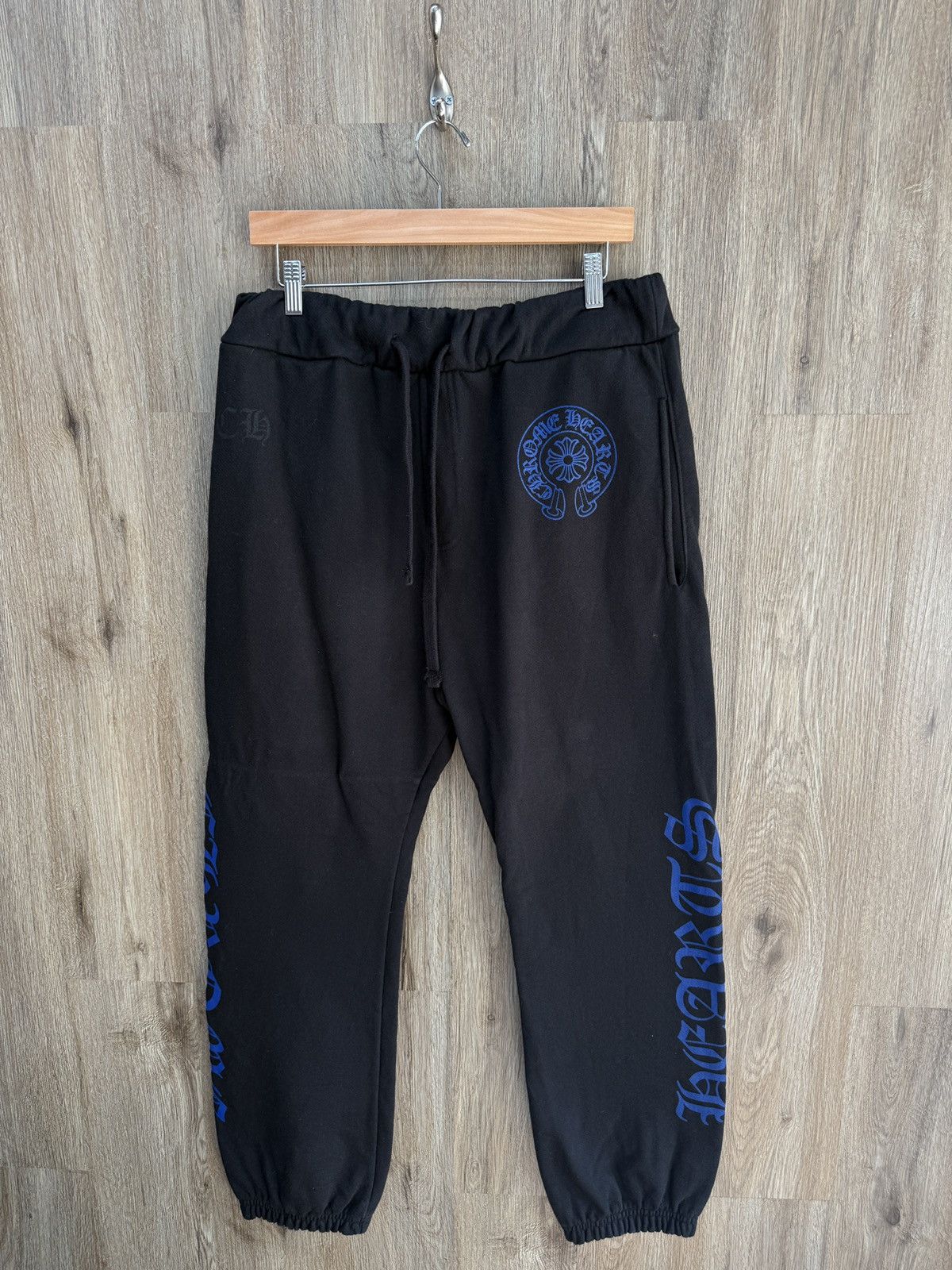 Chrome Hearts Chrome Hearts Blue Horsehoe Sweatpants Size US 32 / EU 48 - 1 Thumbnail