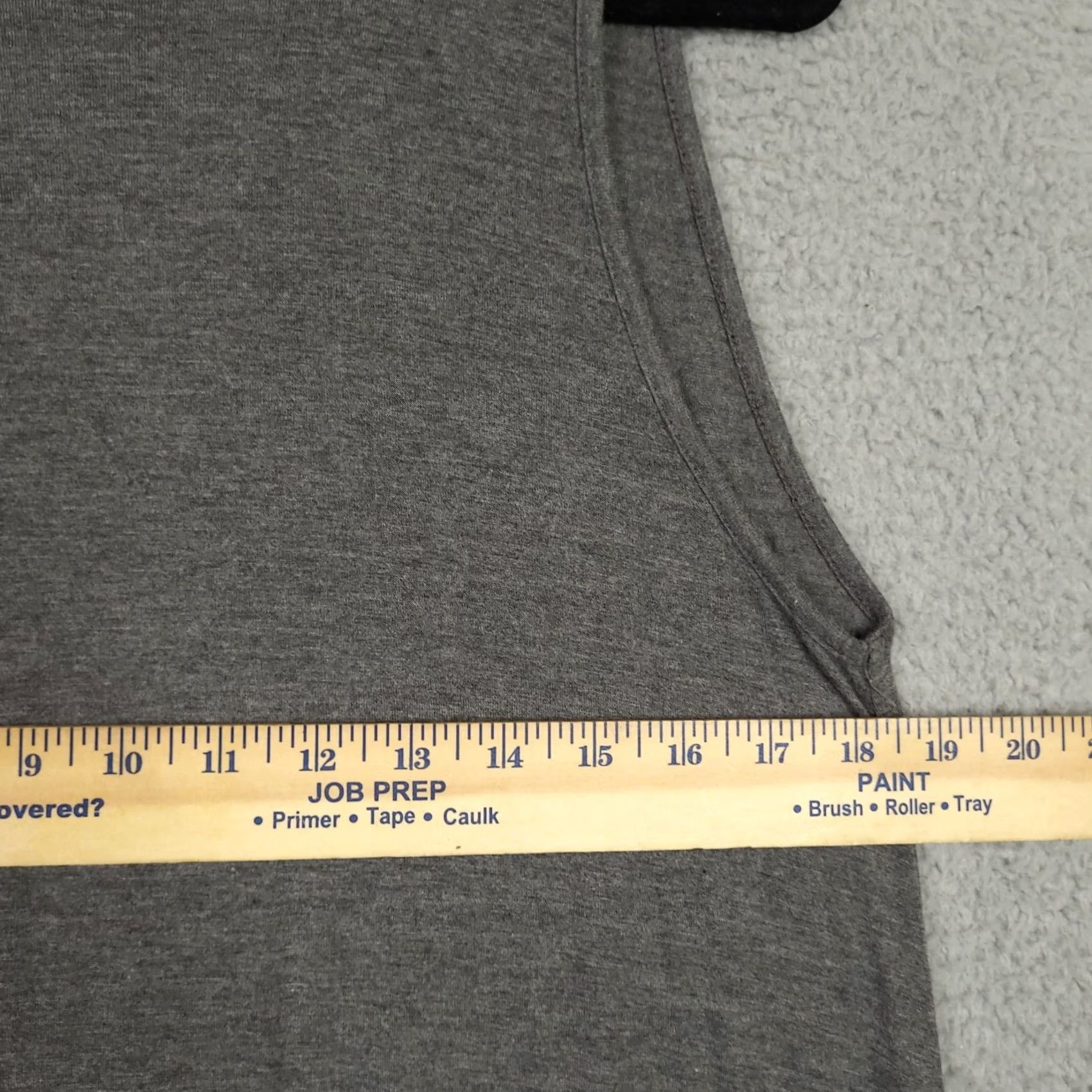 Lulus Lulu's Women's Grey Stretch Flared Sleeveless Casual Dress XL Knit Rayon Spandex | Round Neck Pullover Fit & Flare Cotton? Size XL / US 12-14 / IT 48-50 - 2 Thumbnail