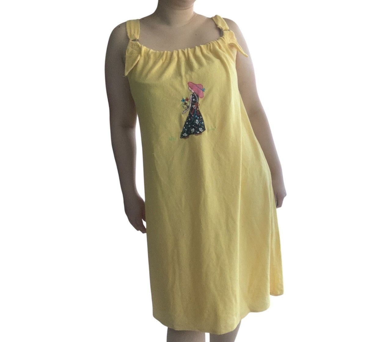 Vintage Vintage 80s Terrycloth Organic Cotton Dress S/M Size M / US 6-8 / IT 42-44 - 5 Thumbnail