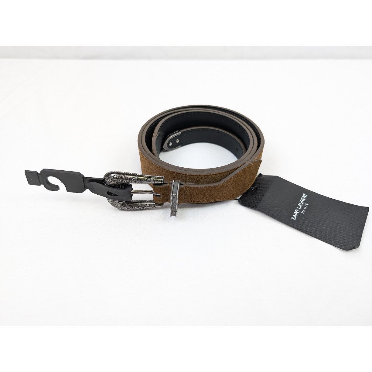 Saint Laurent Paris o1rshd1 Size:110 CM / Cintura Otterproof Aged Belt Dark Land Size 42 - 1 Thumbnail