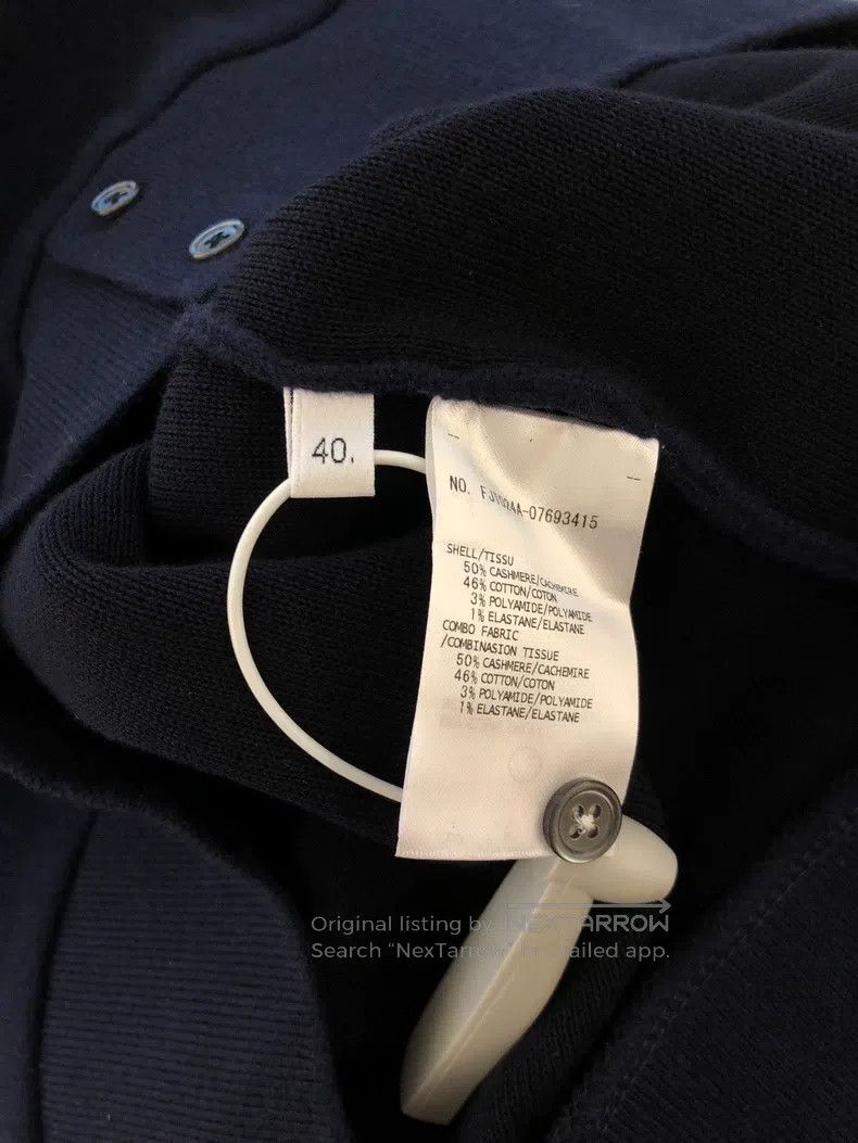 Thom Browne Thom Browne Navy blue cashmere sweater Size US XXS / EU 40 - 6 Thumbnail