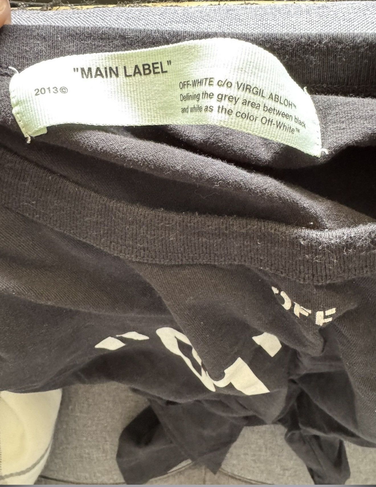 Off-White Off-White “01” Diagonals Tee Black L (Virgil Era) Size US L / EU 52-54 / 3 - 4 Thumbnail
