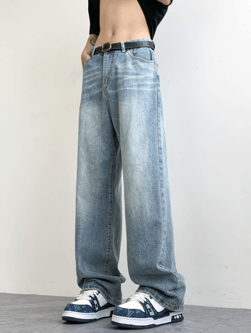 Japanese Brand × Jean Trendy retro distressed cleanfit high street jeans Size US 34 / EU 50 - 3 Thumbnail